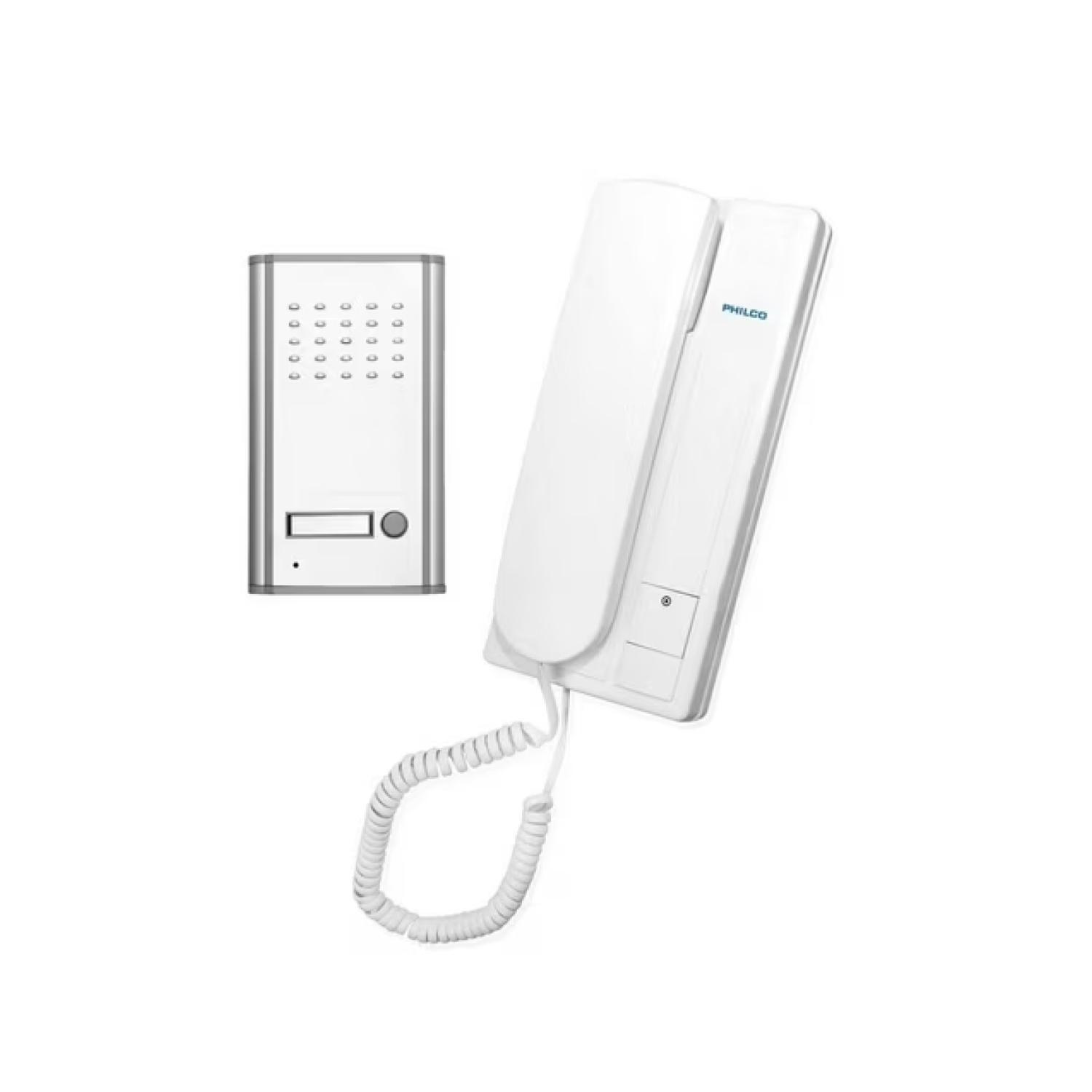 Kit Timbre Portero Electrico Citofono PR-10 Blanco-2
