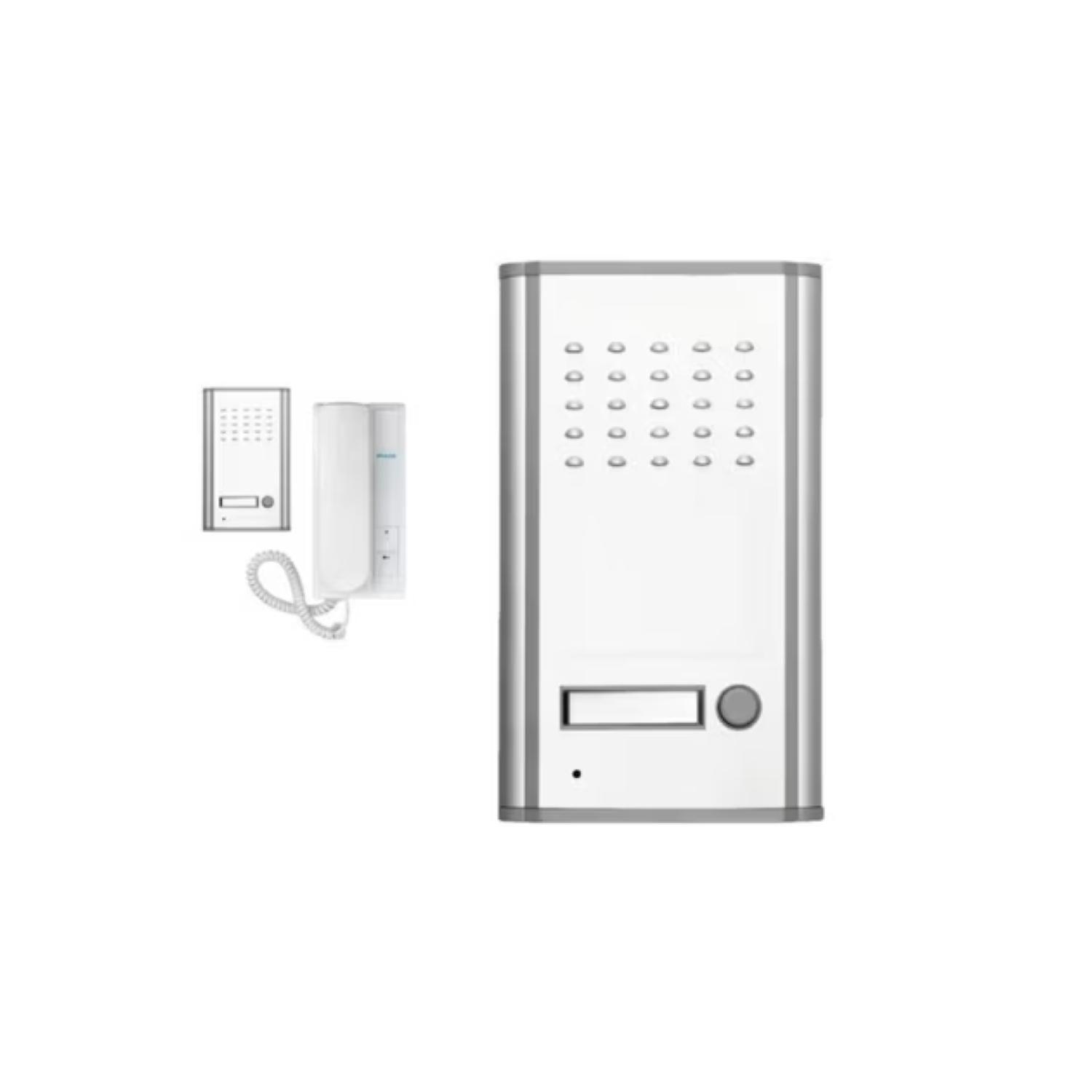 Kit Timbre Portero Electrico Citofono PR-10 Blanco-3