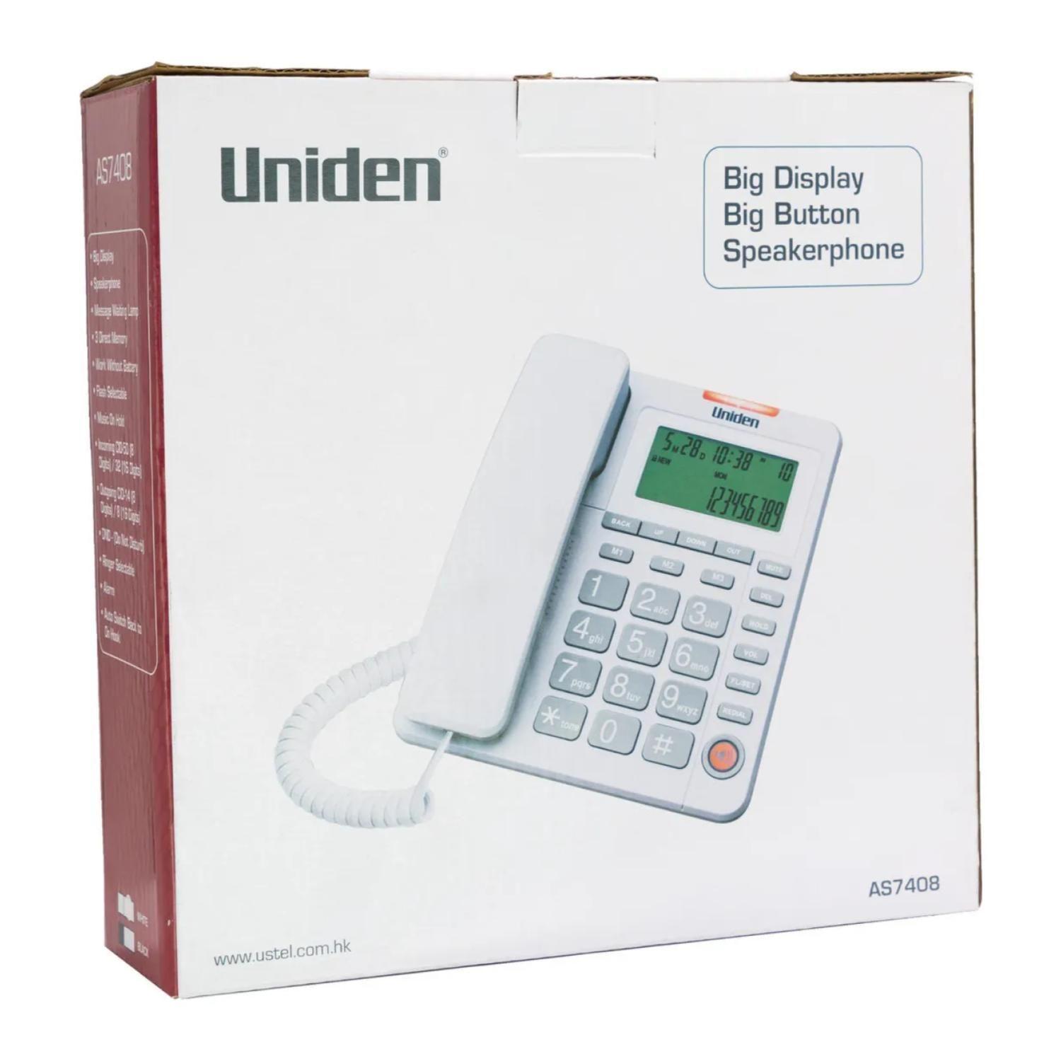 Telefono Sobremesa Altavoz Unidireccional Blanco 7408-4