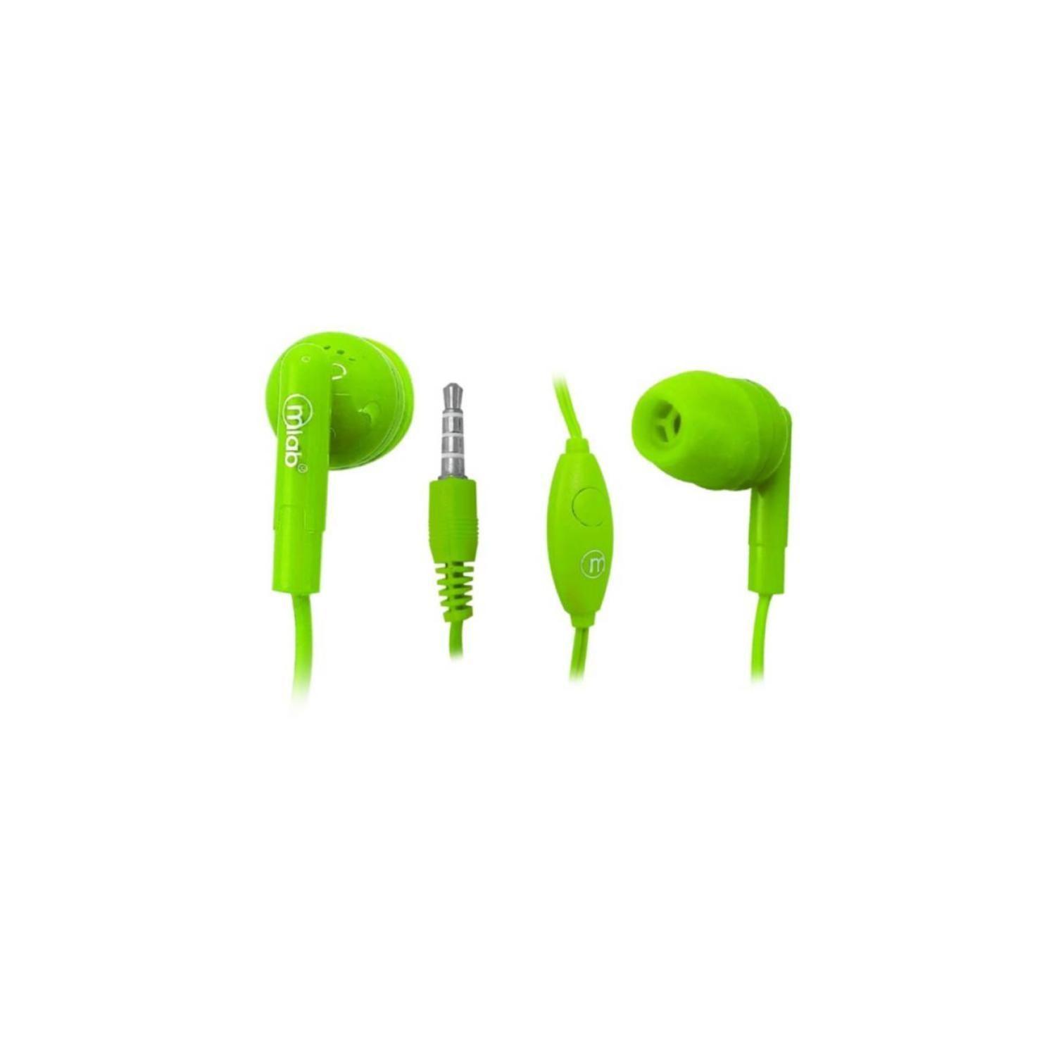 Audifonos Manos Libres Jack 3.5 In Ear Verde Gummy-2