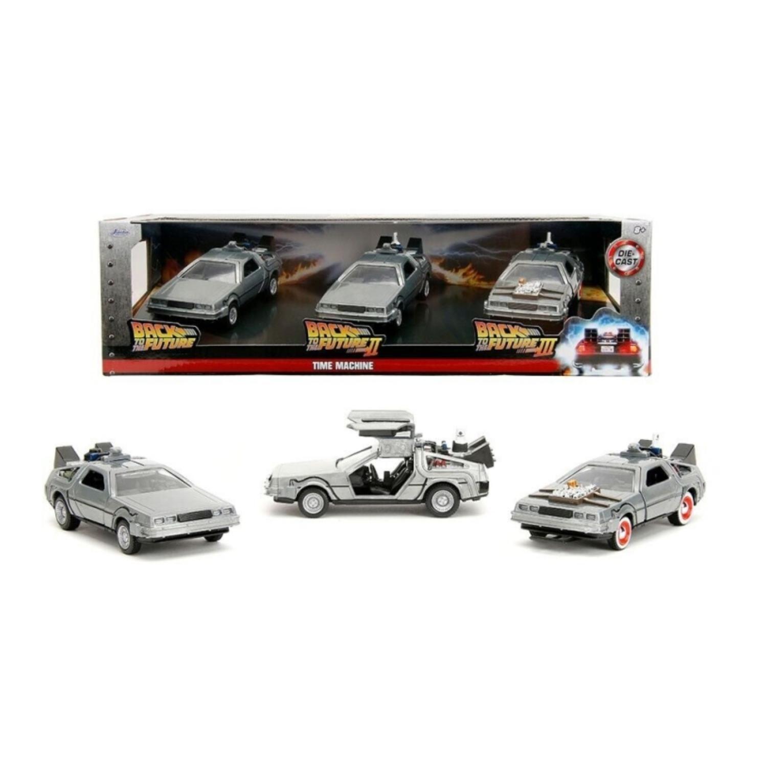 Pack 3 Juguete Auto Delorean 1:32 Back To The Future III-3