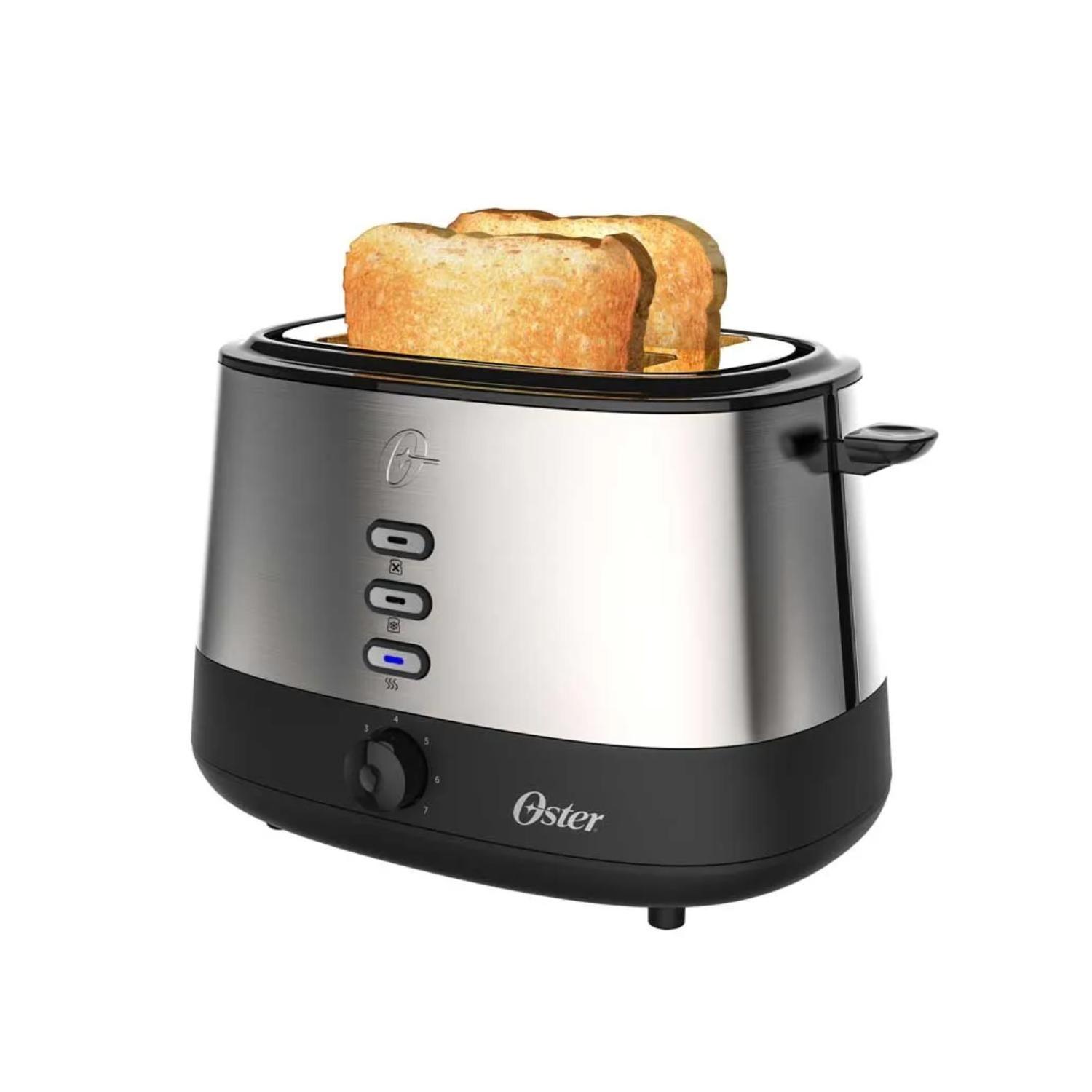 Tostador De Pan 2 Rebanadas 7T 800W Acero Inox R500 Oster-0