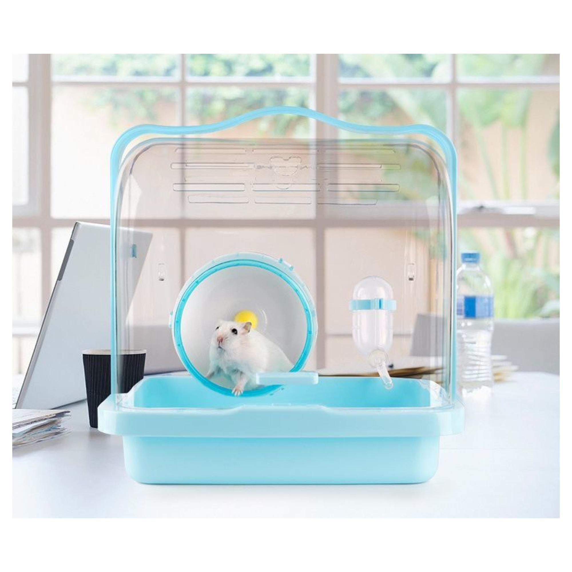 Jaula Transportadora Para Hamsters Ornamental Celeste-2