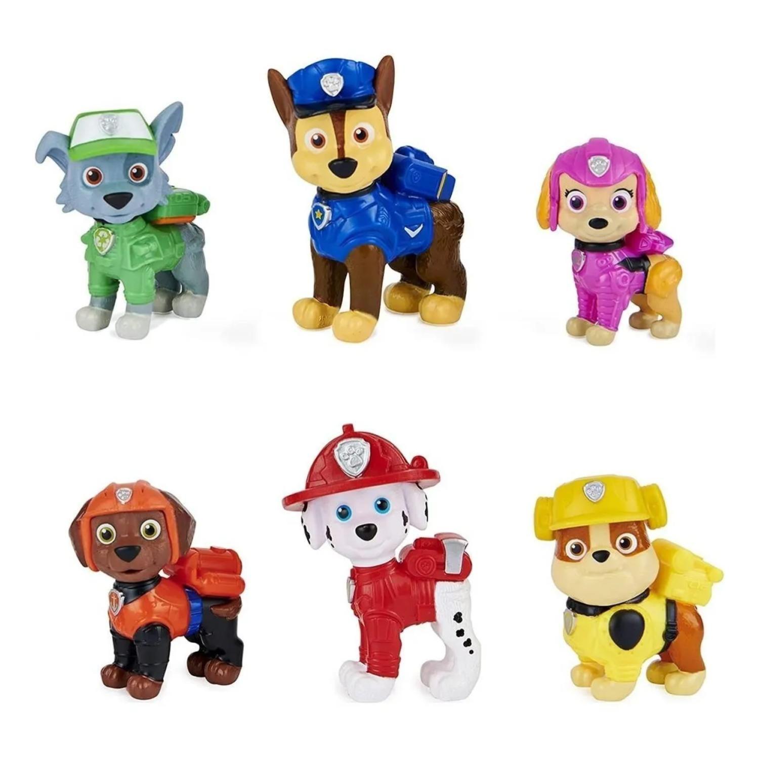 Juguete Set 6 Figuras Paw Patrol The Movie 6cm Infantil-0