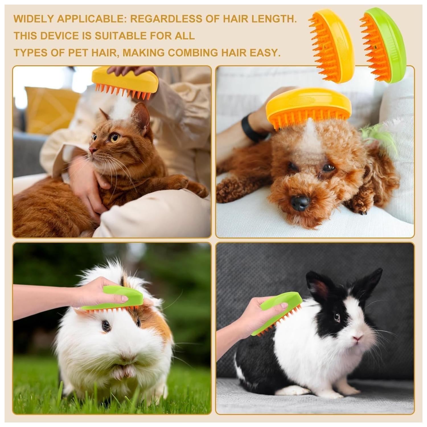 Cepillo Con Vapor Para Limpieza Y Masajes Para Mascotas-4