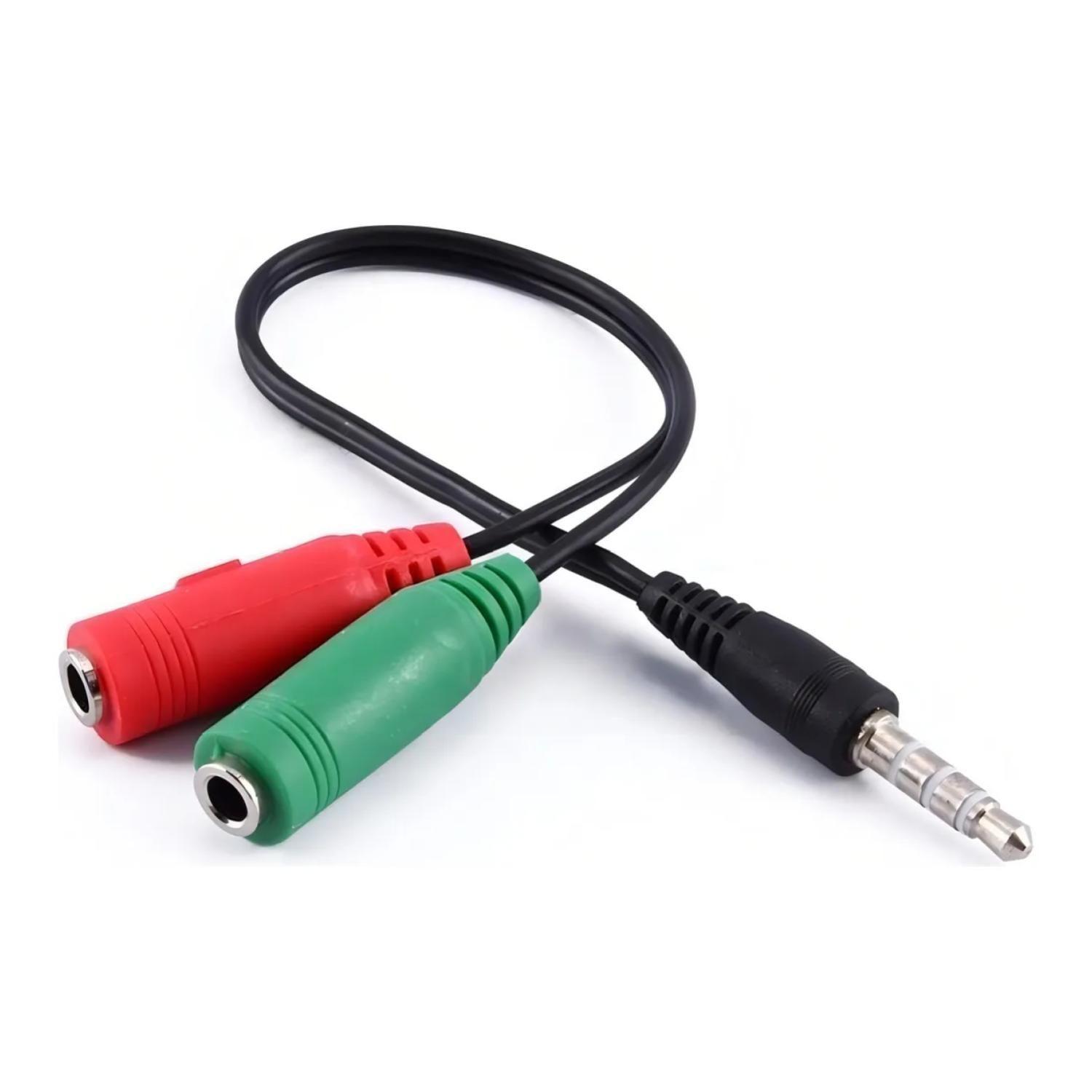 Adaptador De Audio 2 Jack Hembra A Jack 3.5 Macho-2