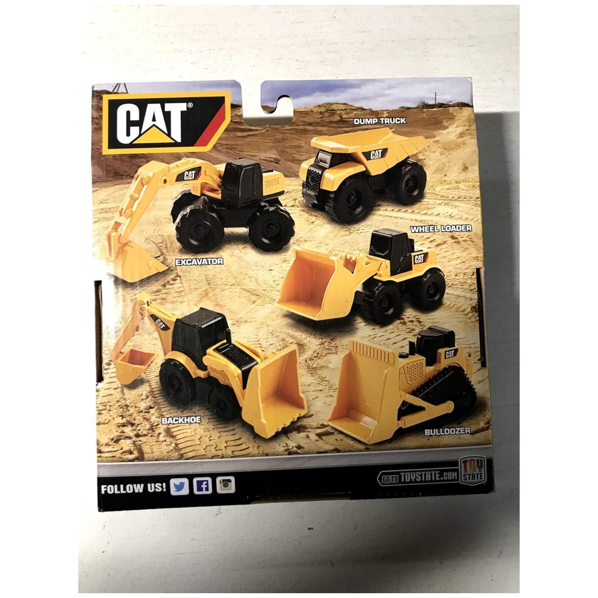Juguete Set 5 Maquinas De Construccion CAT Infantil-2