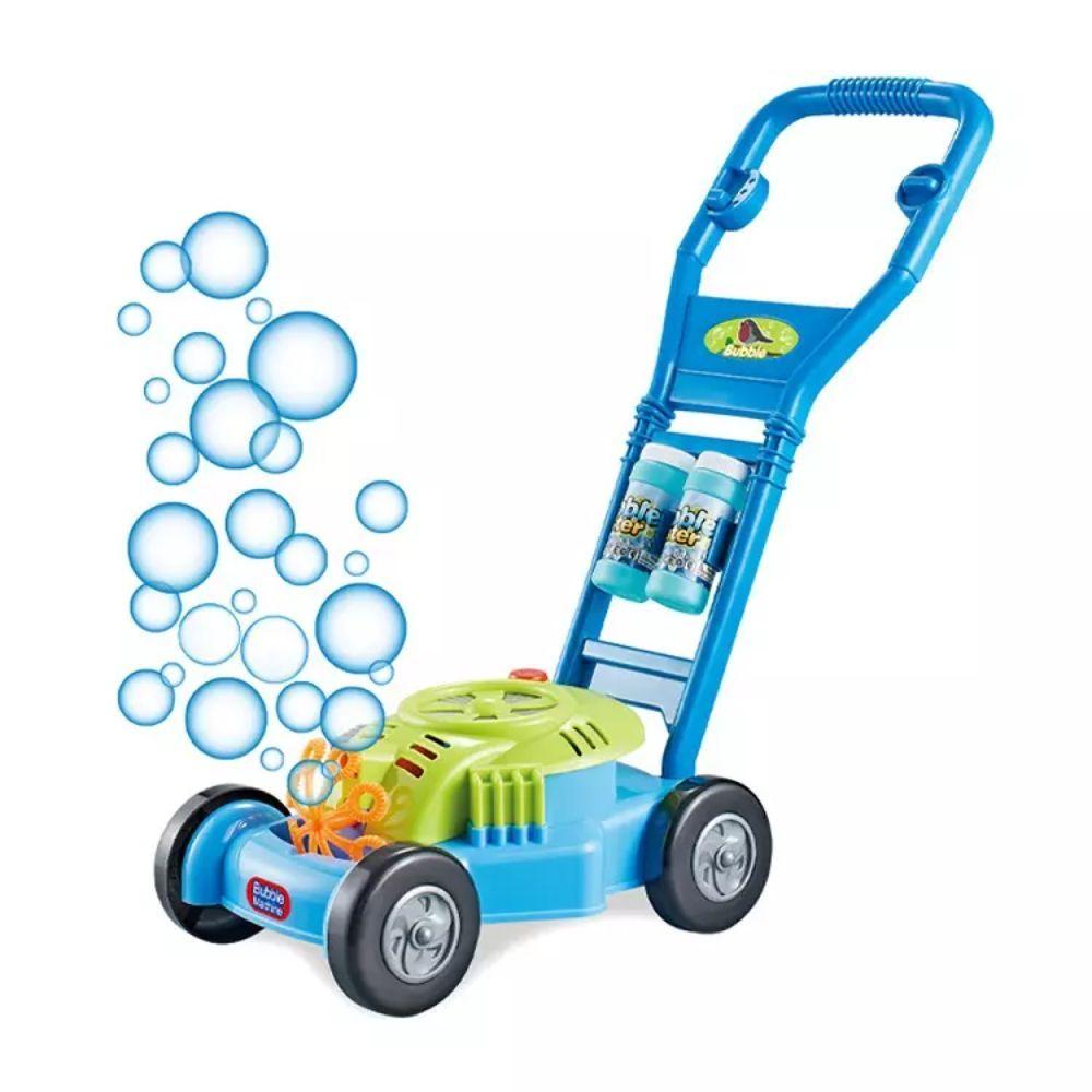 Juguete Carrito Caminador Lanza Burbujas Azul Infantil-0