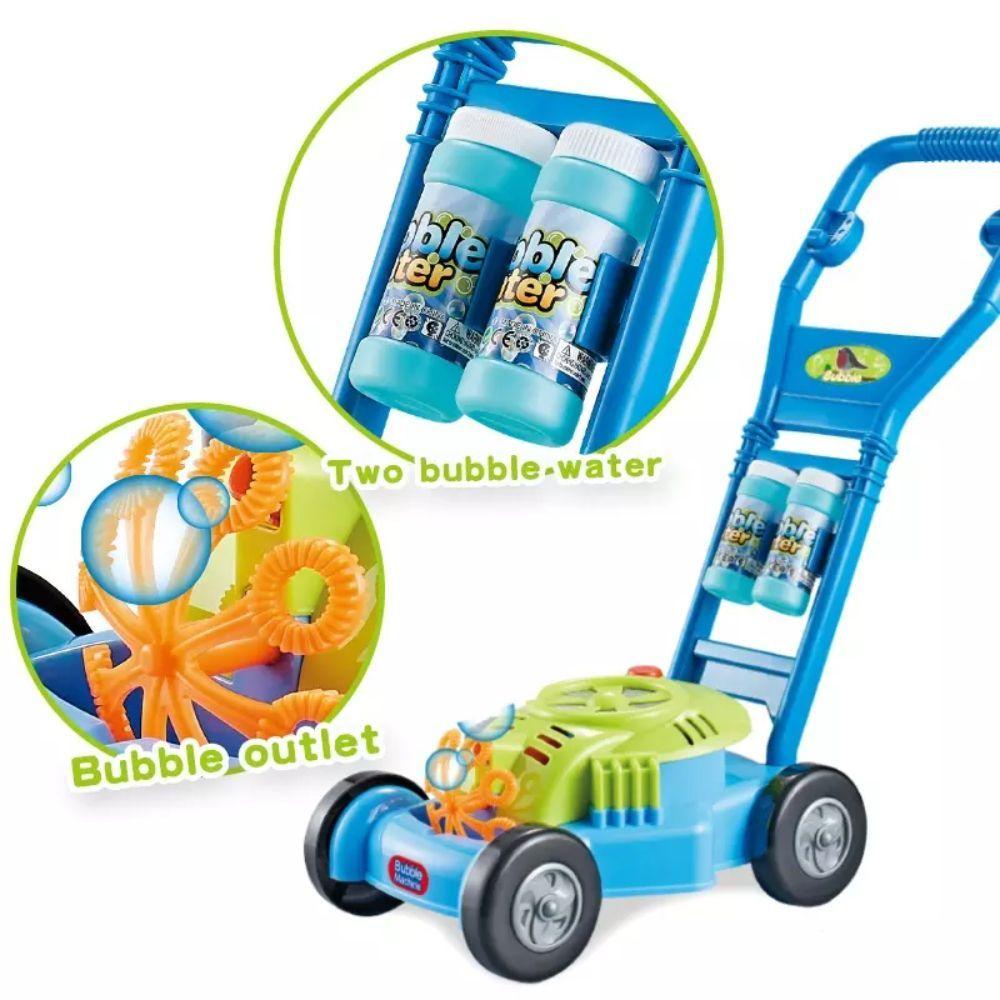 Juguete Carrito Caminador Lanza Burbujas Azul Infantil-2