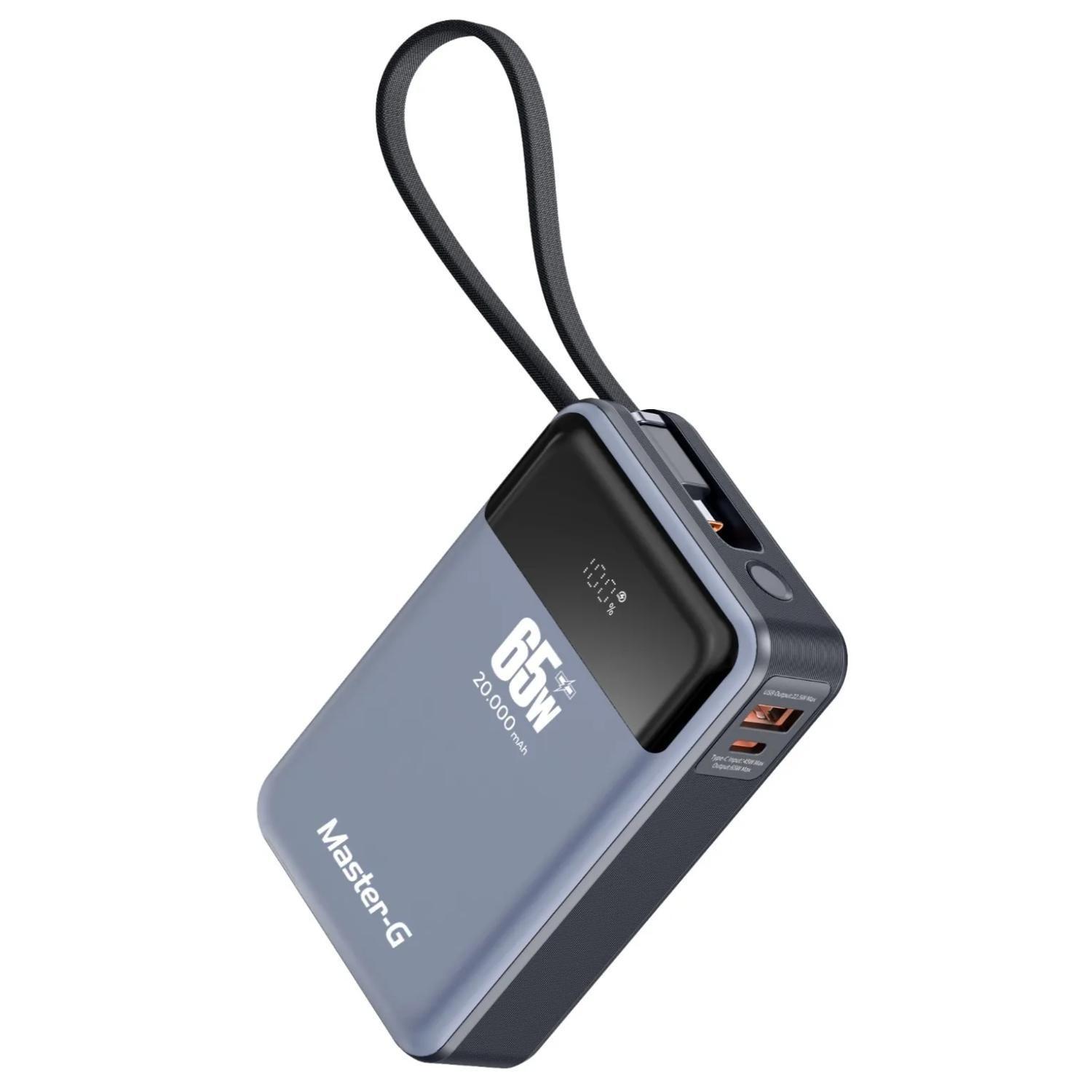 PowerBank Cargador Portatil 20000mAh 65W UCP20PD65 Master-G-2