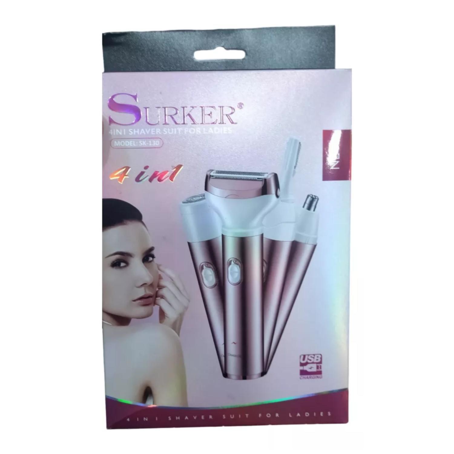 Maquina Depiladora Femenina 4 En 1 Recargable USB-6