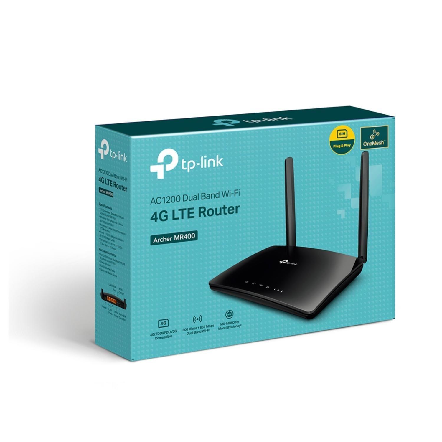 Router WiFi 4G LTE Doble Banda AC1200 MR400-4