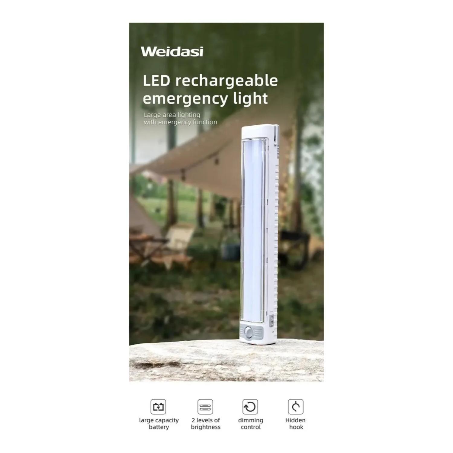 Lampara De Emergencia LED Recargable Portatil Blanca-3