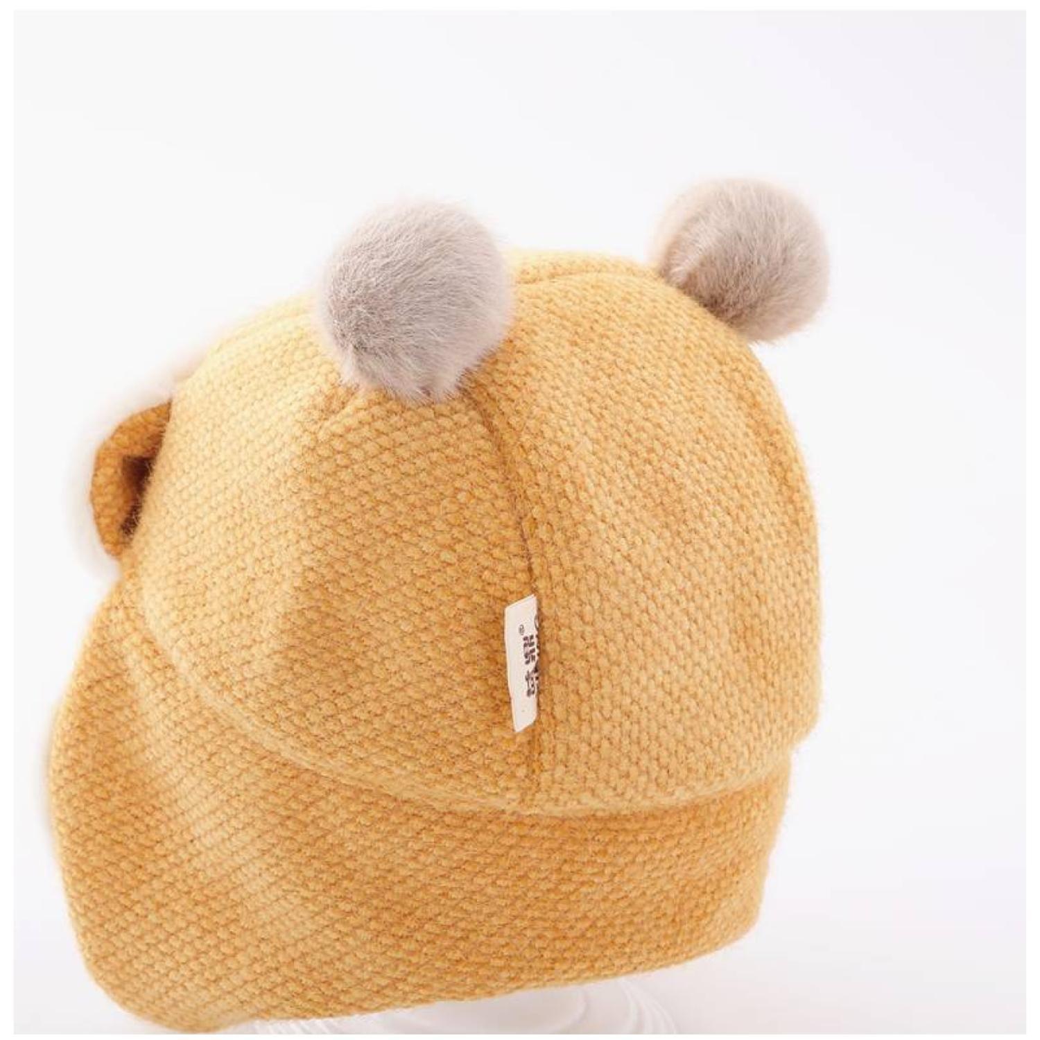 Gorro De Invierno Con Chiporro Para Bebes Rosado-2