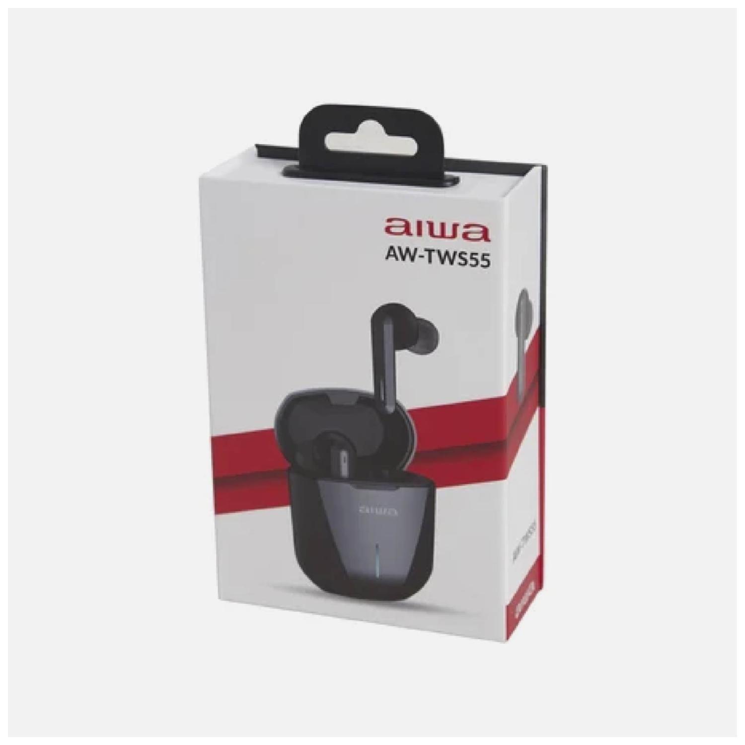 Audifonos Bluetooth Recargables TWS InEar Negro AW-TWS55 Aiwa-3