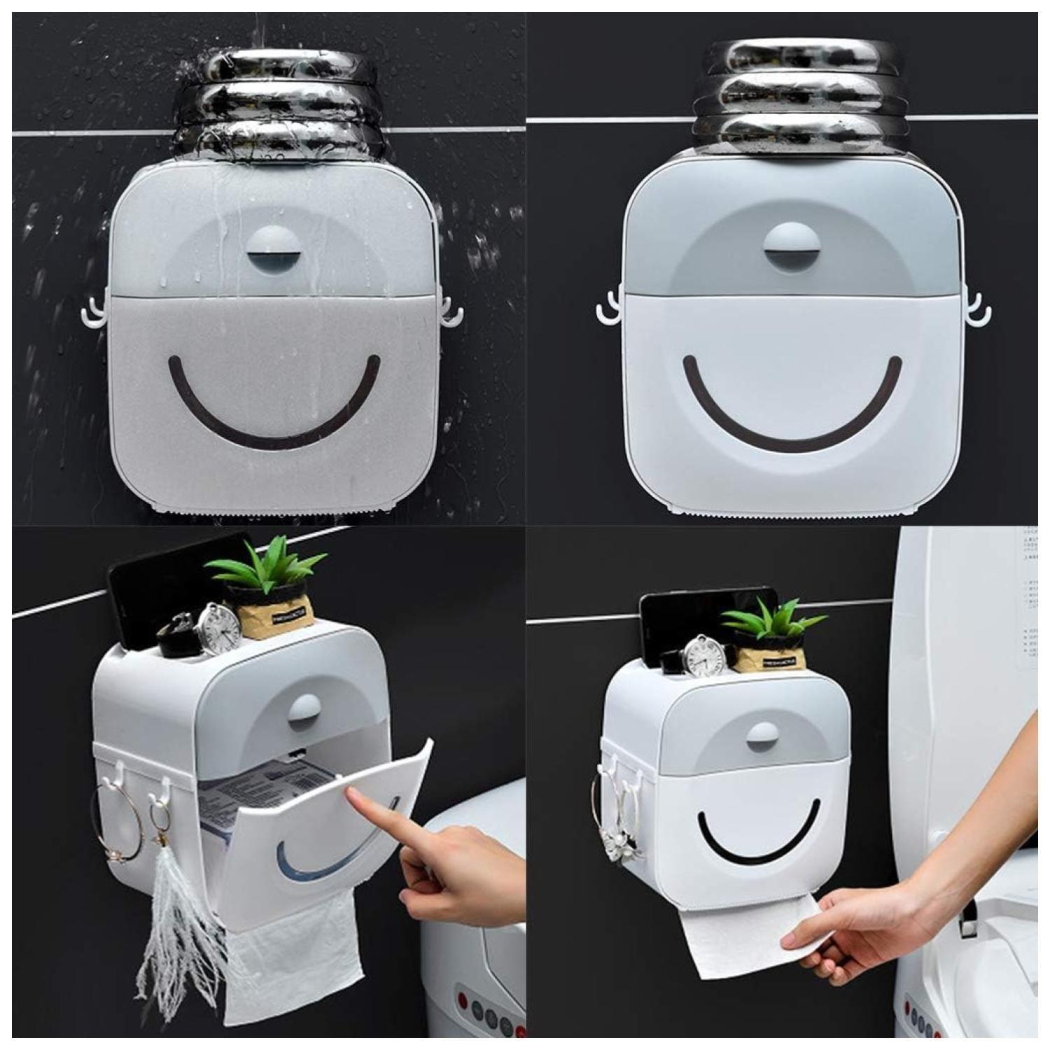 Dispensador De Papel Higienico Y Toallas Humedas 21x19cm-5