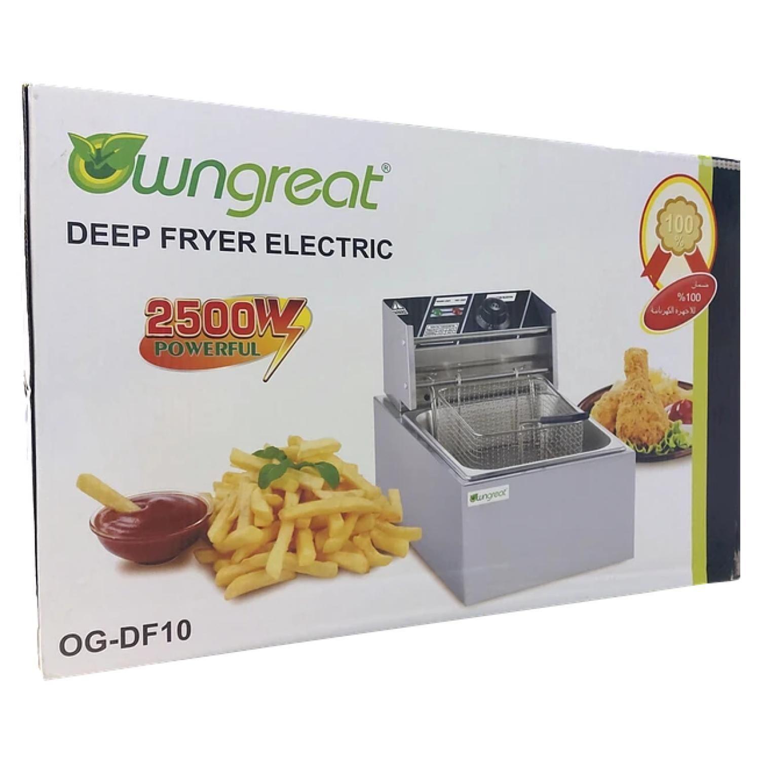 Freidora Electrica 6L De Aceite 2500W Acero Inoxidable-6