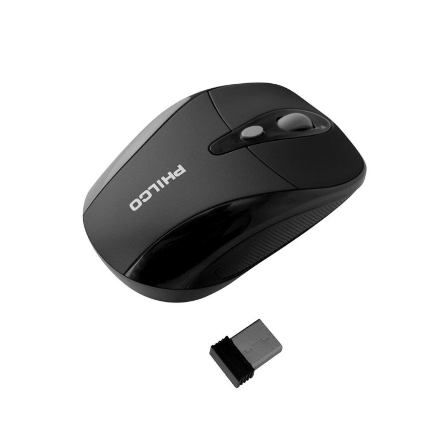 Mouse Inalambrico USB 6 Botones Negro 245WN Philco-2