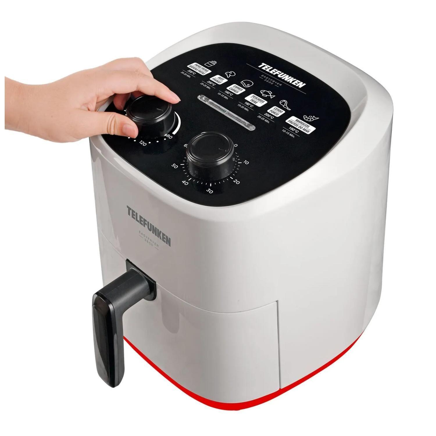 Freidora De Aire Air Fryer 3600ml 1400W Blanco-2