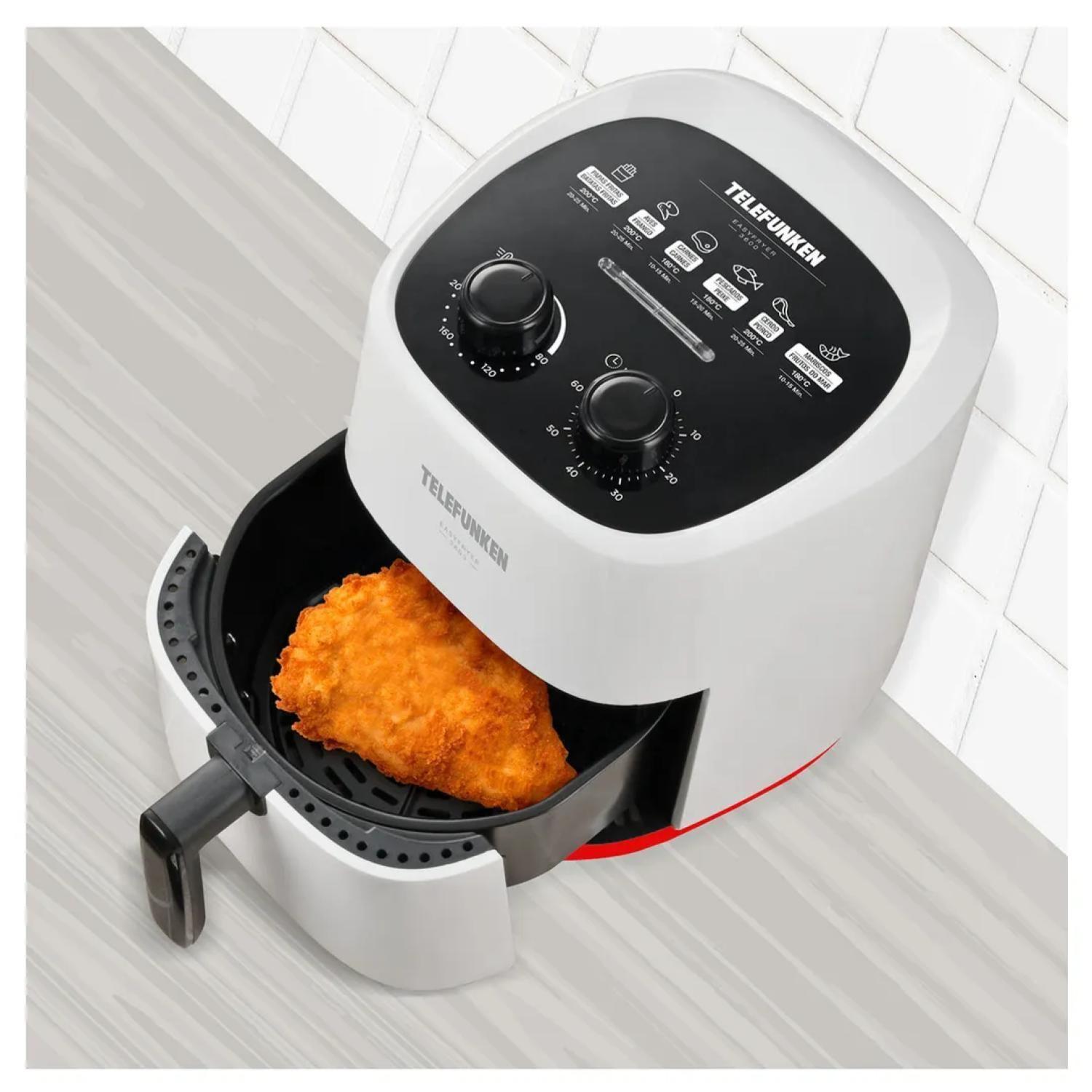 Freidora De Aire Air Fryer 3600ml 1400W Blanco-3