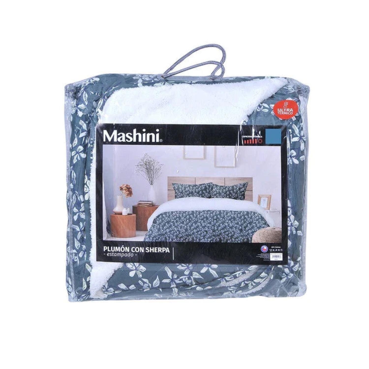 Plumon 2 Plazas 220X240cm Microfibra Verde Estampado Mashini-0
