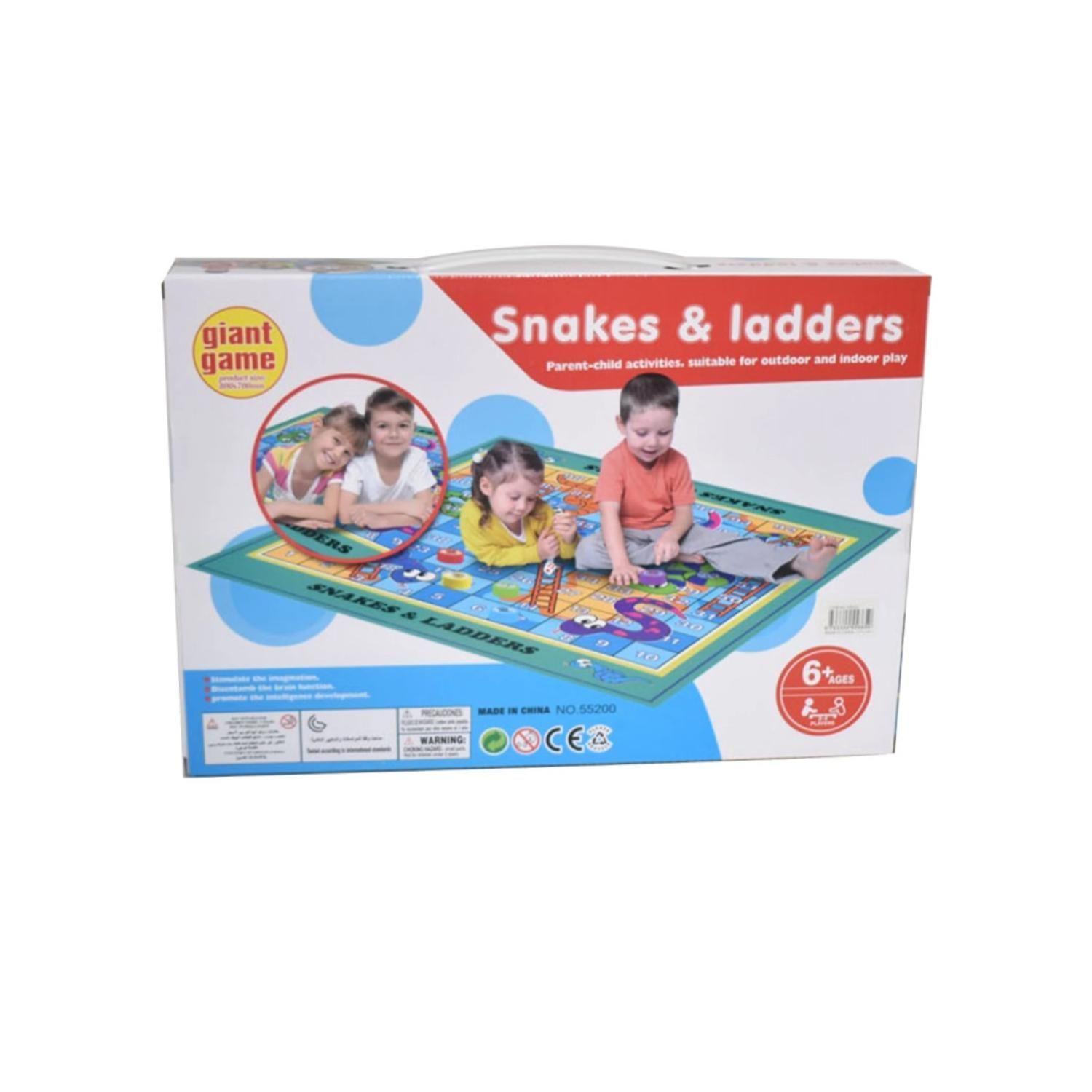 Juguete Alfombra De Serpientes Y Escaleras 80x70cm Fichas-2