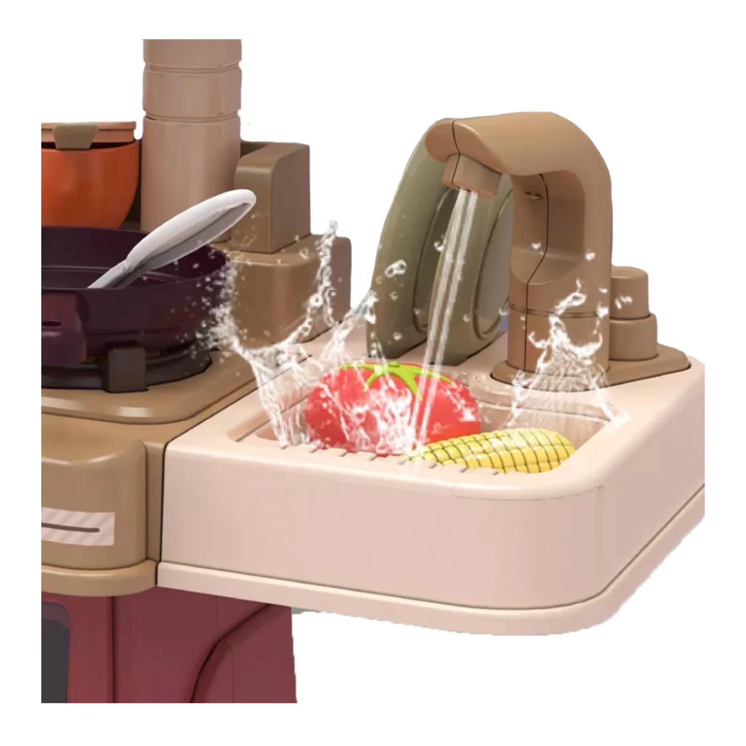 Juguete Cocina Moderna 42 Piezas 63x45x22cm Rosado Infantil-2