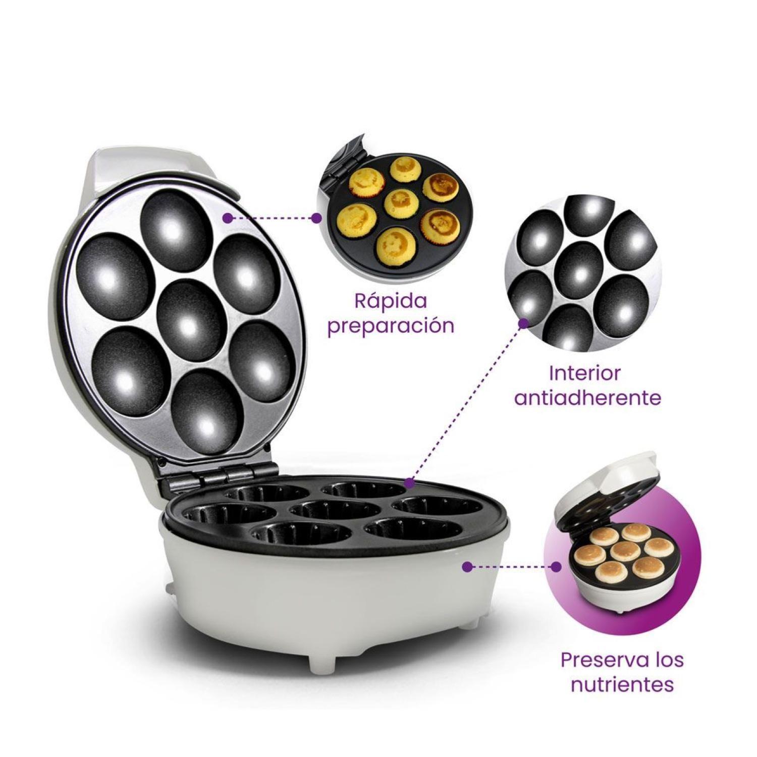 Maquina Para Hacer Cupcakes 7 Magdalenas 800W BCCM012 Blanik-0
