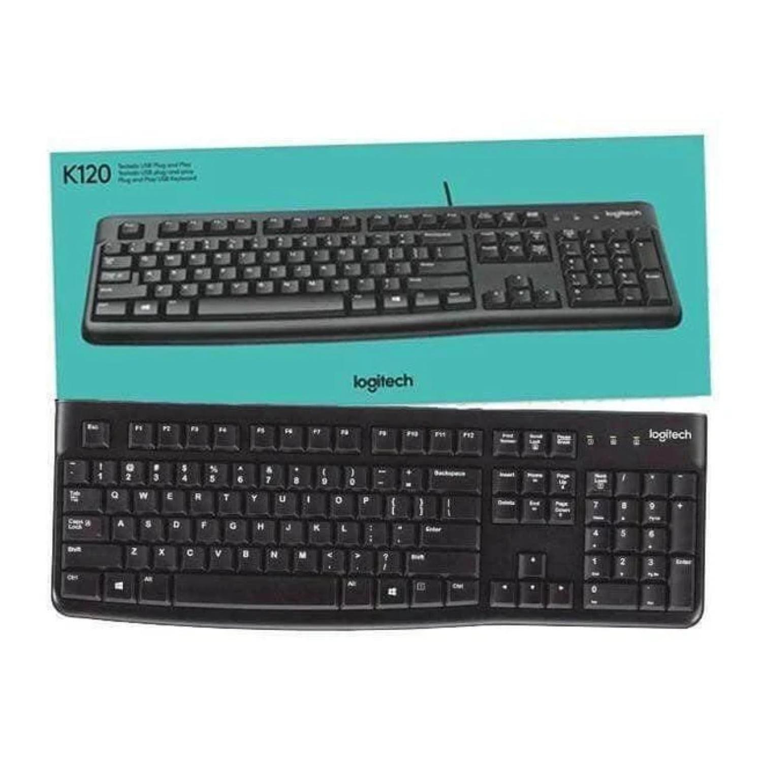 Teclado Silencioso USB Negro K120-2
