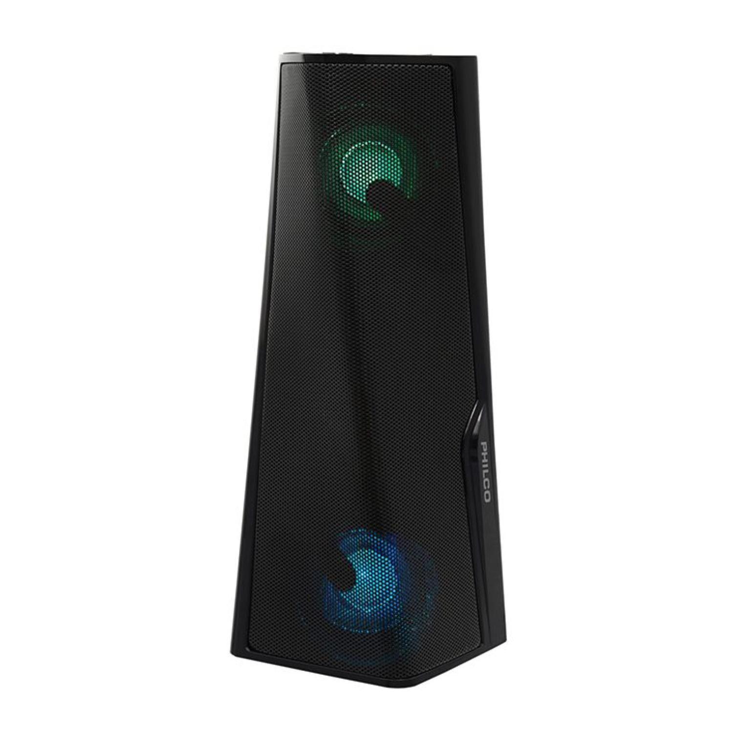 Parlante Bluetooth Tower RGB USB AUX TWS Negro 265BK Philco-0