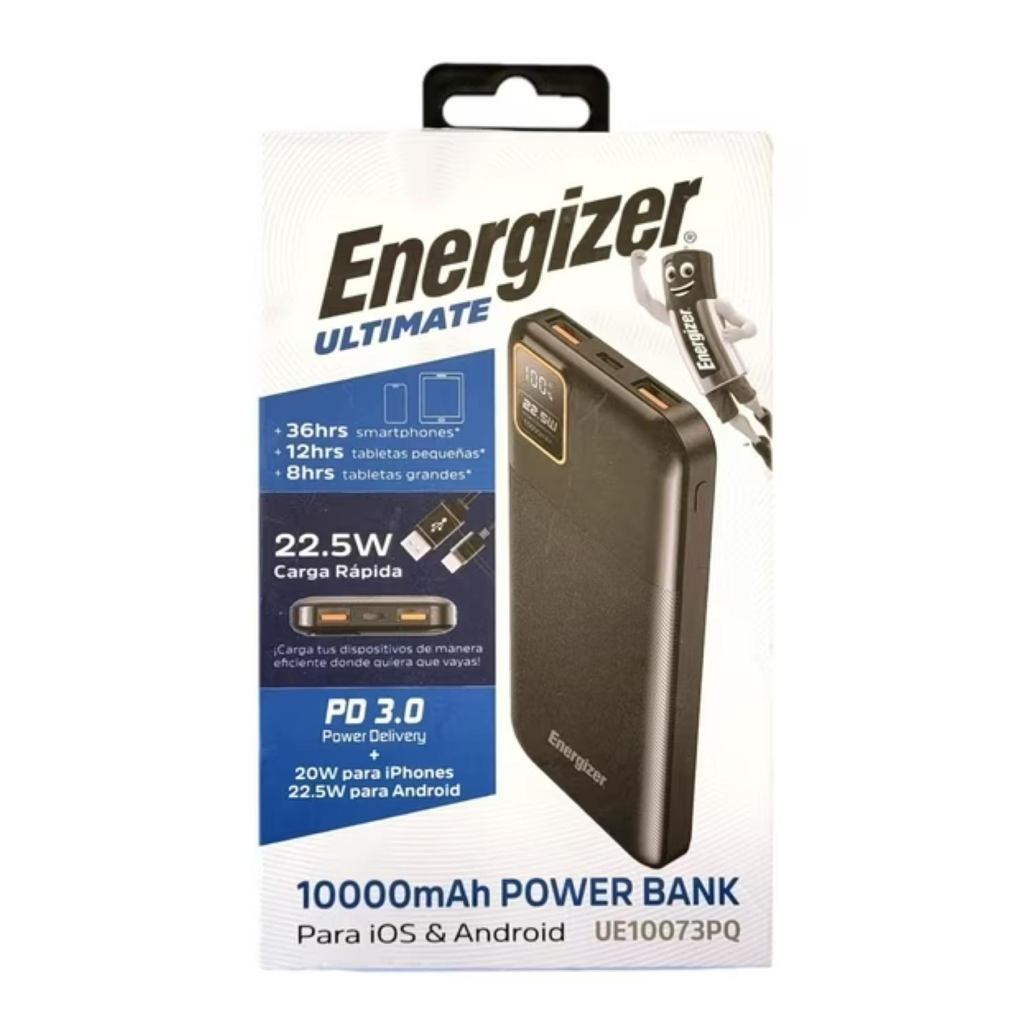 PowerBank Cargador Portatil 10000mAh Carga Rapida energizer-2