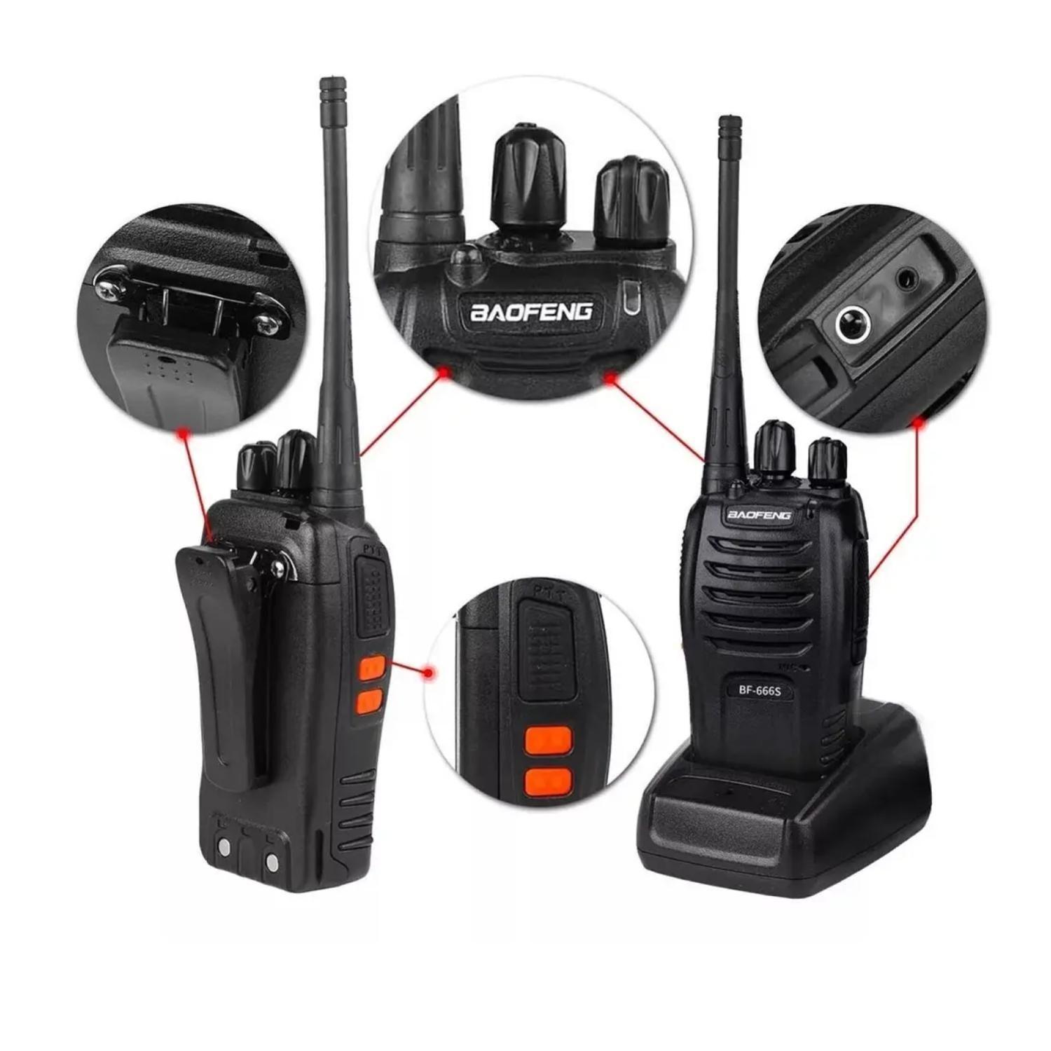 Radio Transmisor 2 Vias 16 Canales Negro N00666-2