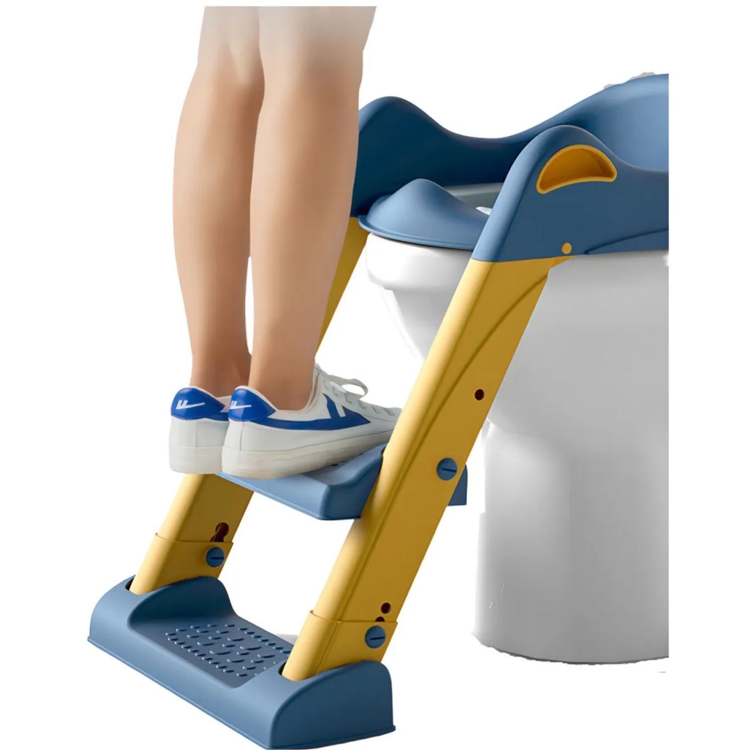 Escalera Asiento Pelela Entrenador Infantil Plegable Acolchada-4