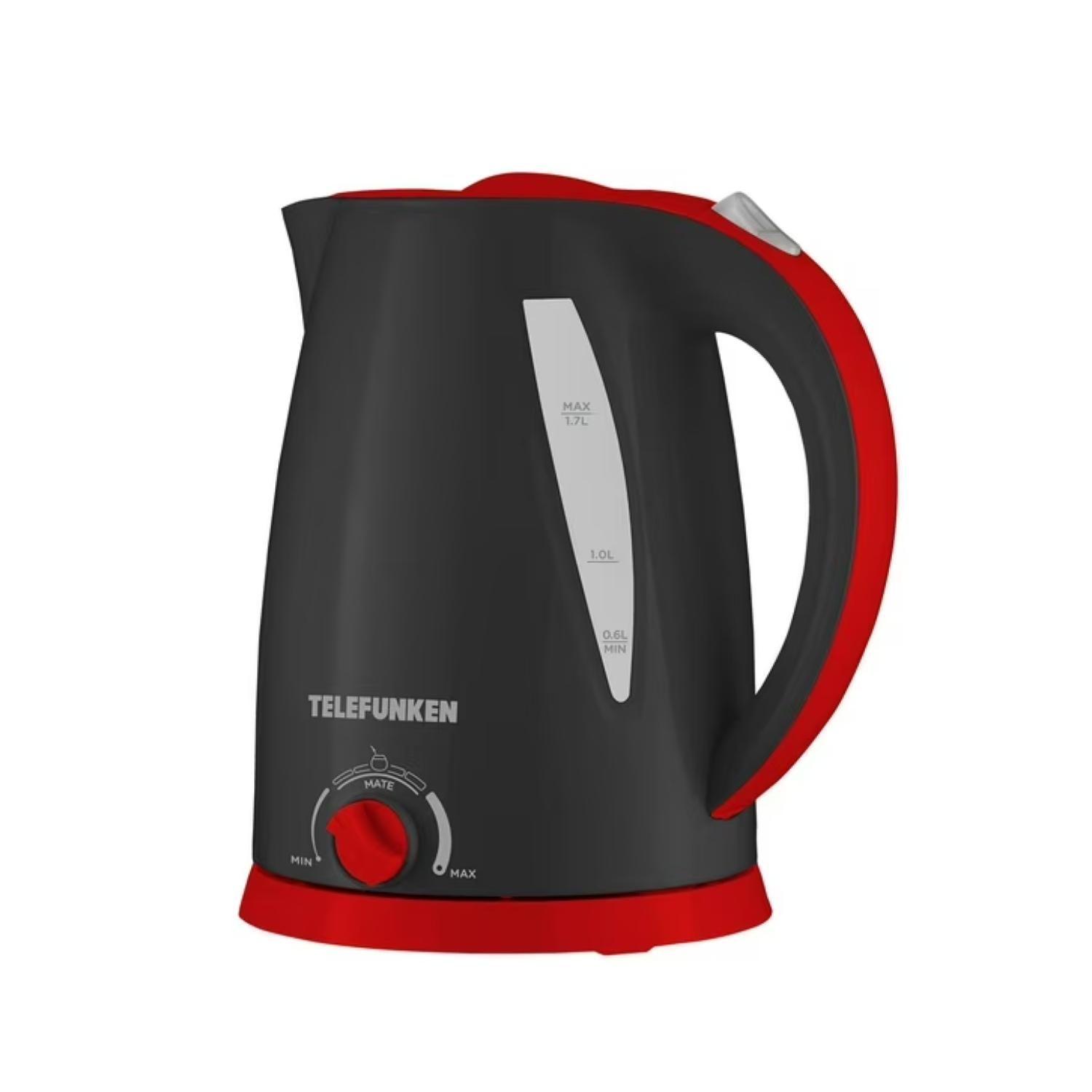 Hervidor Electrico 1700ml 2200W Negro TFPE600 Telefunken-0