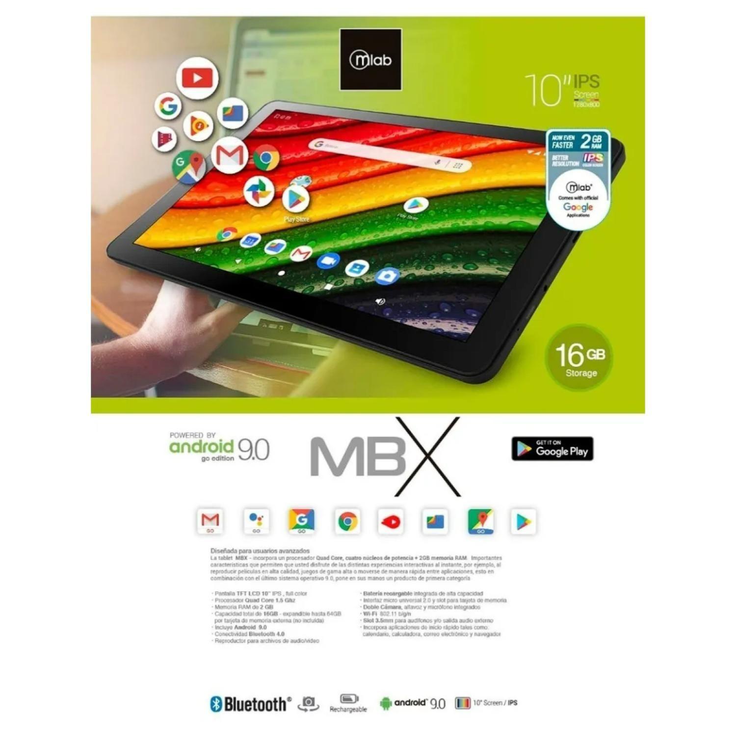Tablet 10" WiFi 2Gb 16Gb Bluetooth Quad Core MBXR-4