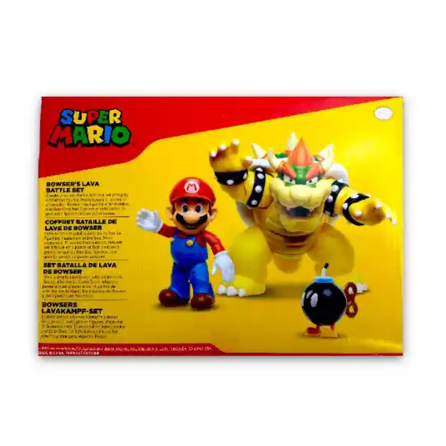 Juguete Figuras Super Mario Y Bowsers Batalla De Castillo-2