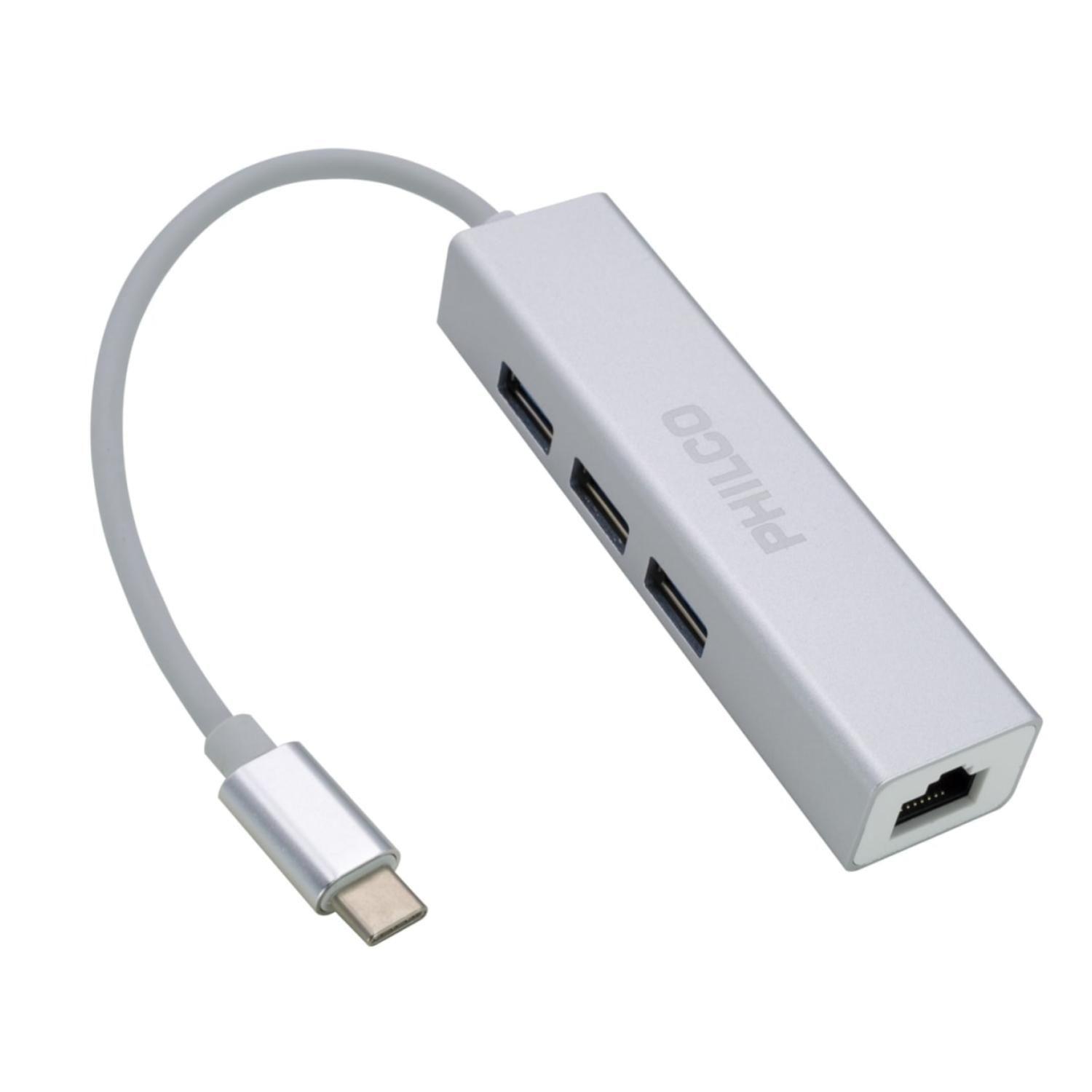 Adaptador HUB USB C A USB Y RJ45 OTG B42180-0