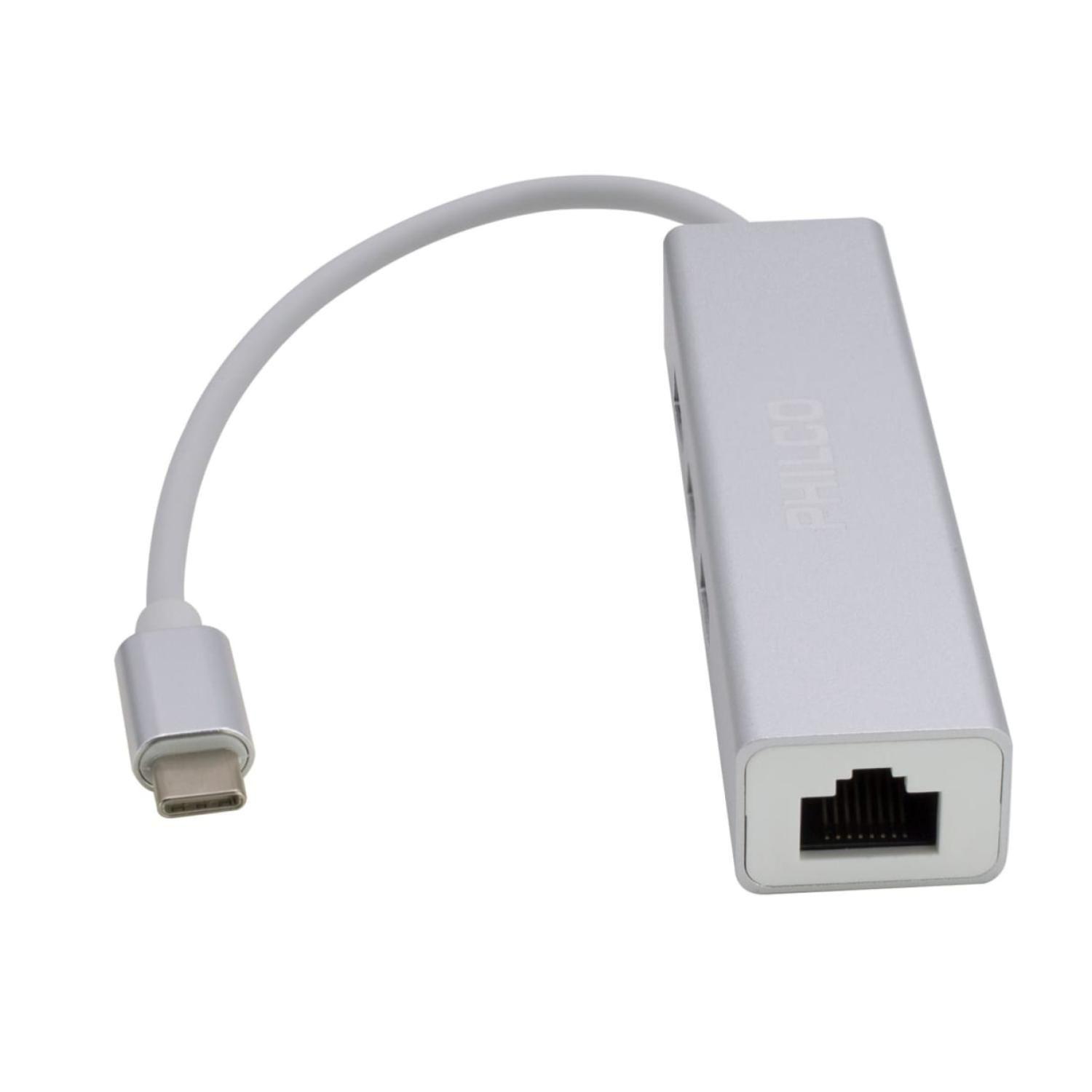 Adaptador HUB USB C A USB Y RJ45 OTG B42180-1