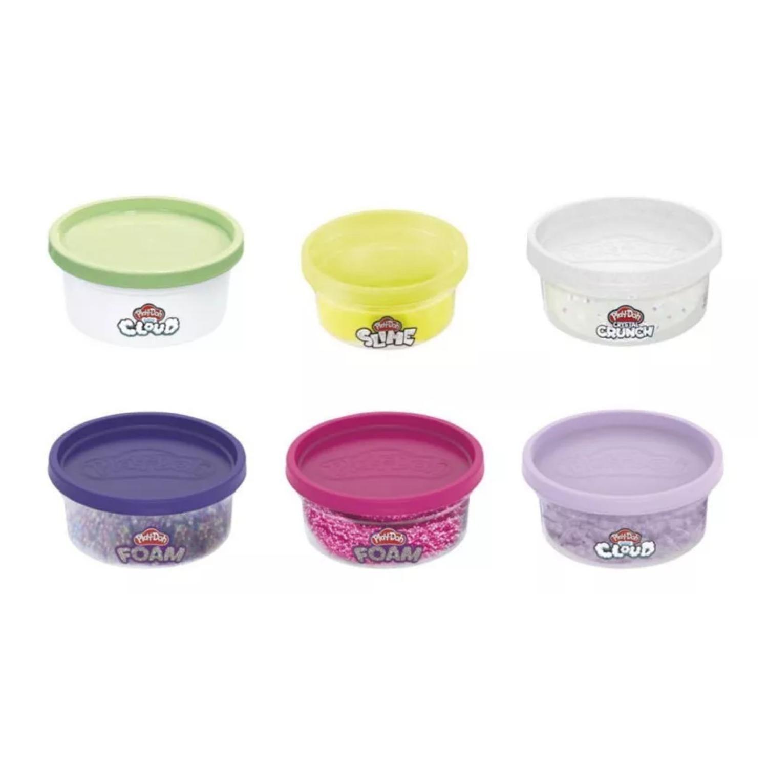 Juguete Pack 6 Masas Plastilinas Texturas Variadas Play Doh-1