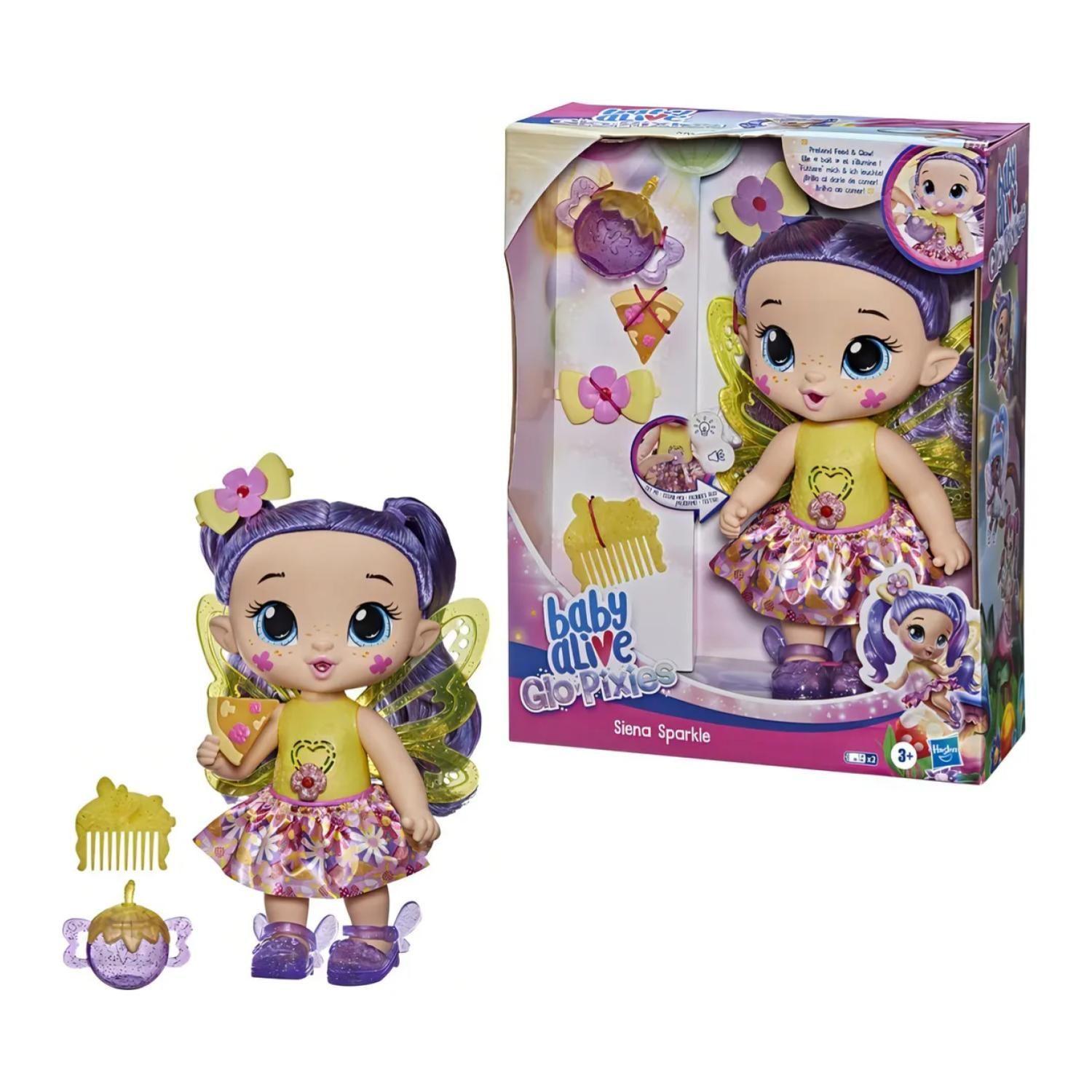 Juguete Muñeca Ada Siena Sparkle Infantil Baby Alive Glo Pixies-5