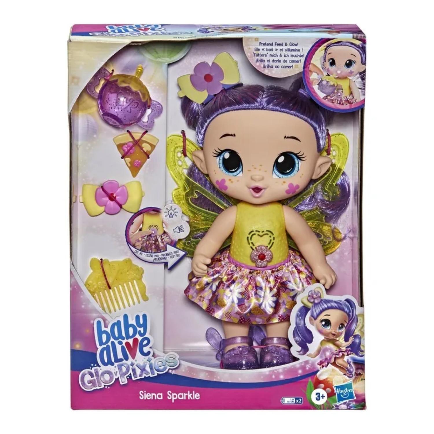 Juguete Muñeca Ada Siena Sparkle Infantil Baby Alive Glo Pixies-6