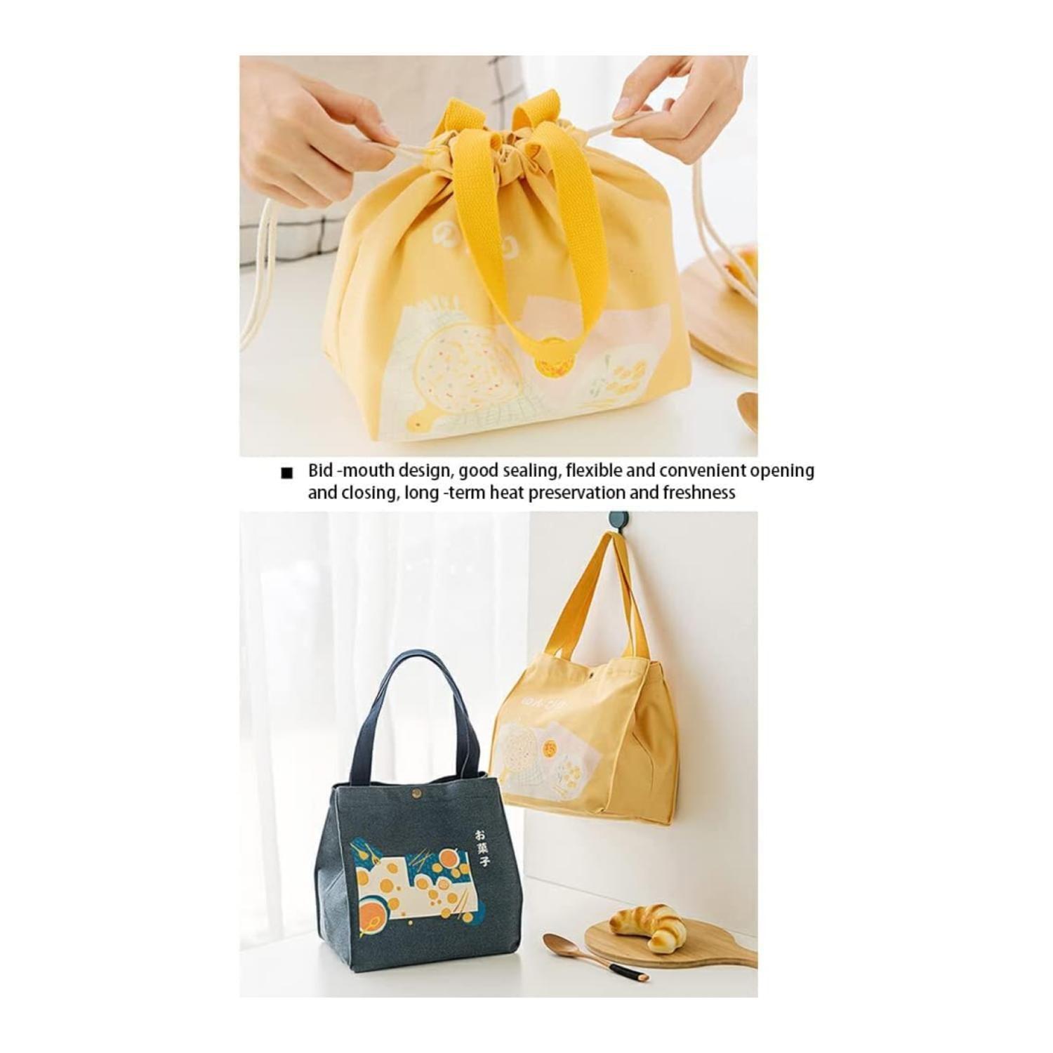 Lonchera Bolsa Termica 20x10 Beige Kawaii-4