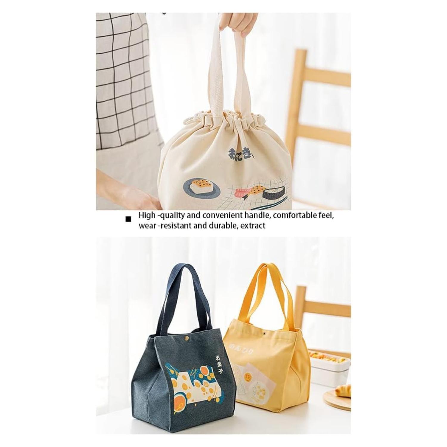 Lonchera Bolsa Termica 20x10 Beige Kawaii-1