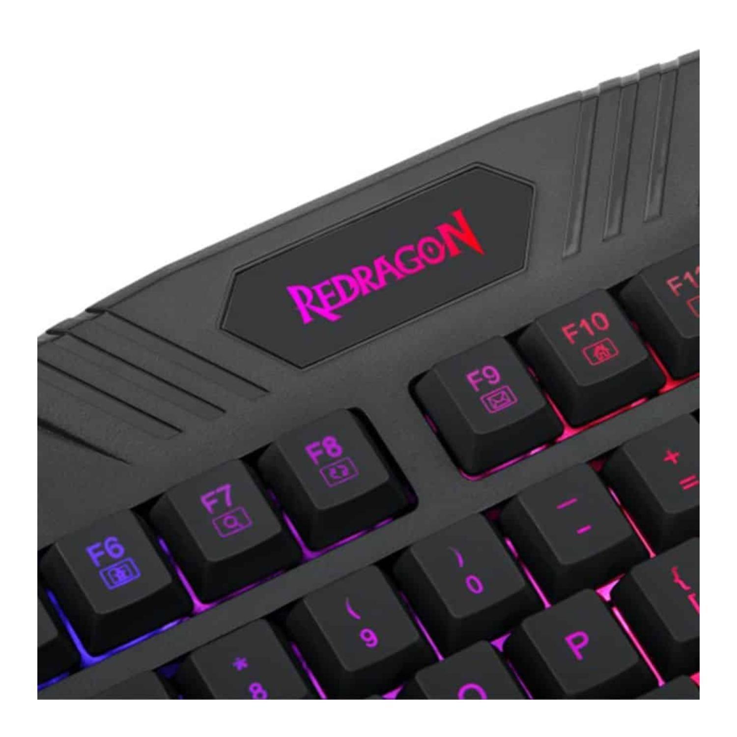 Teclado Mecanico Gamer USB RGB Negro Harpe Redragon-4