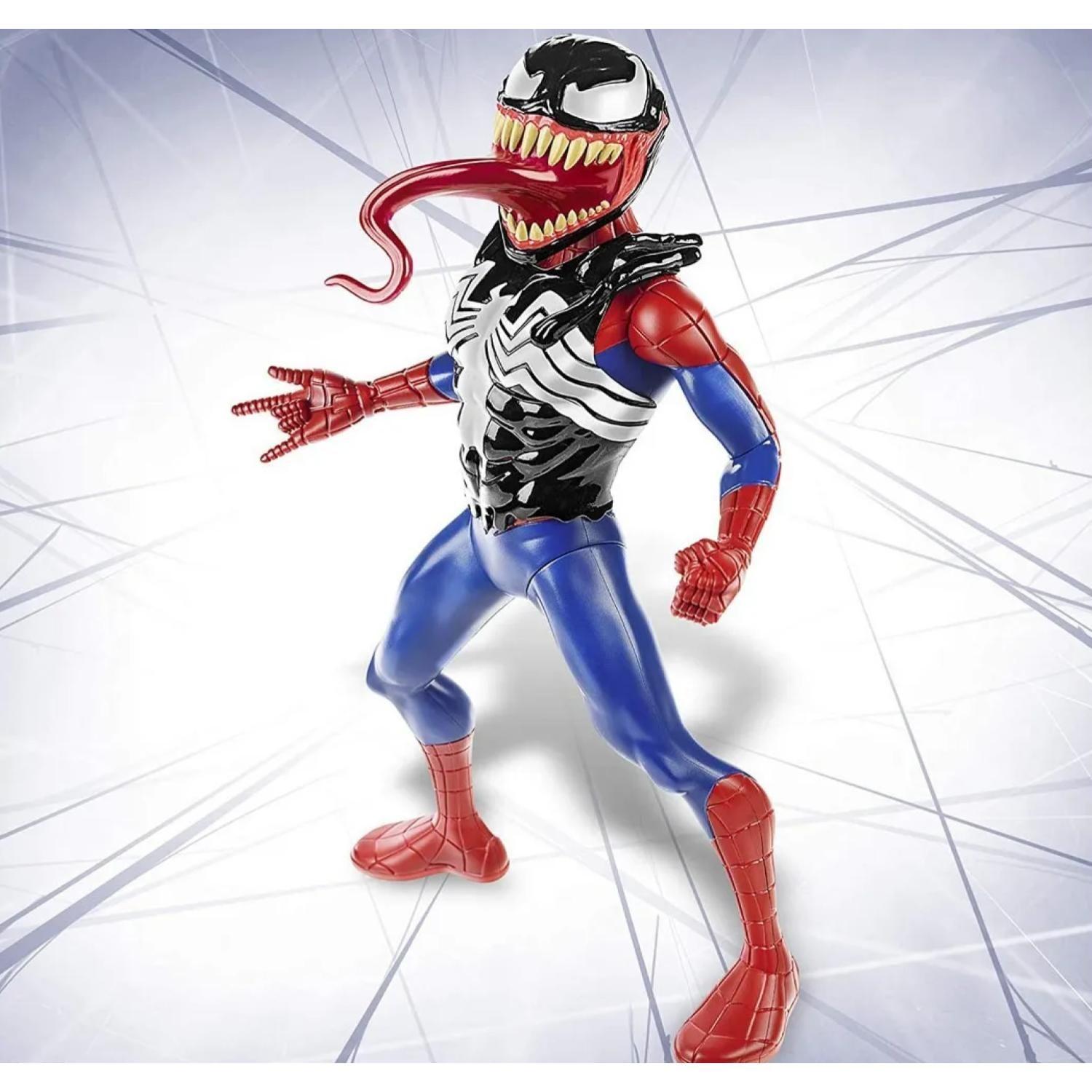 Juguete Figura De Accion Spider Man Mascara Venom Sonidos 30Cm-2