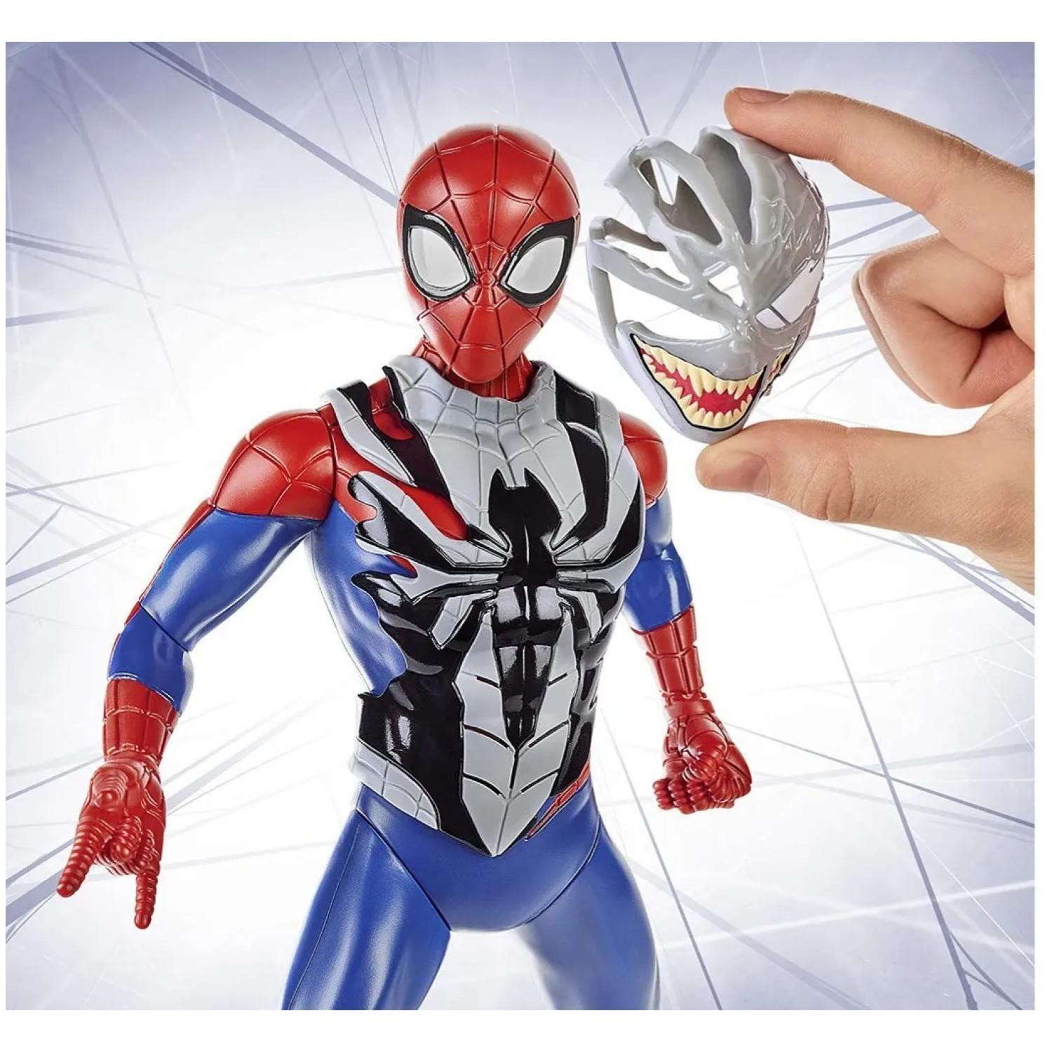 Juguete Figura De Accion Spider Man Mascara Venom Sonidos 30Cm-5