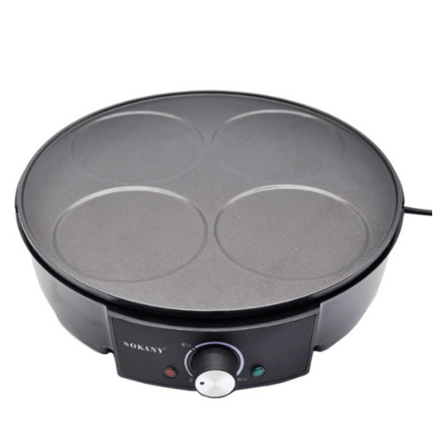 Maquina Para Hacer Panqueques 1200W Negro SK-1003 Sokany-0