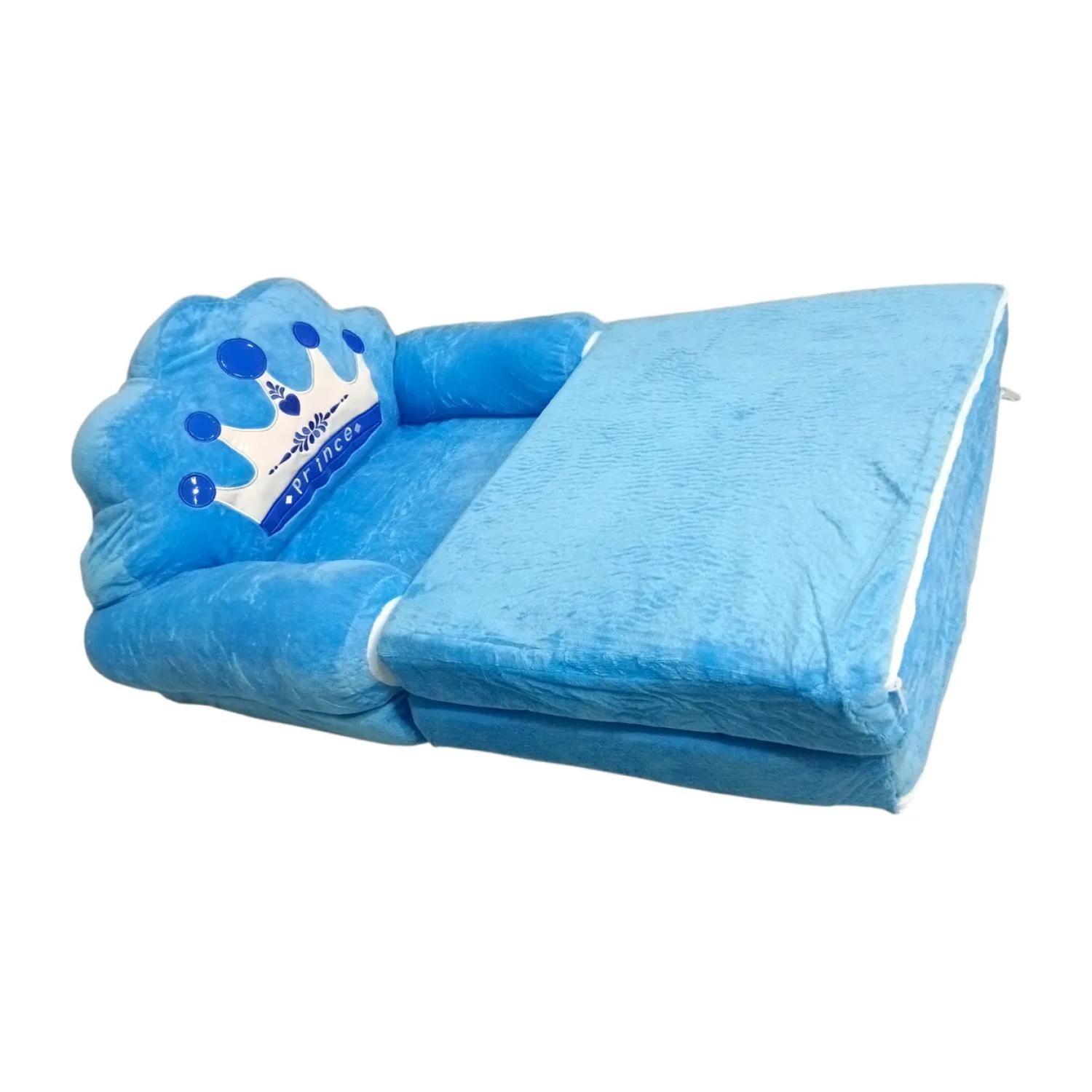 Sillon Silla Para Ni os 100x50cm Azul Infantil-2