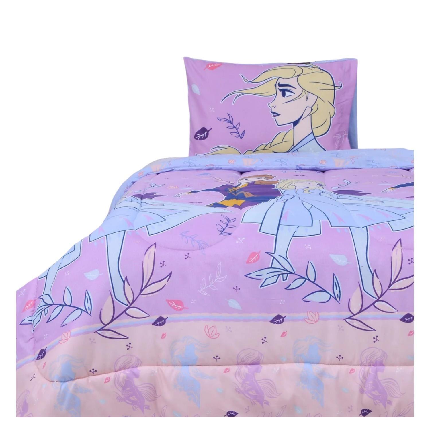 Plumon 1.5 Plazas Microfibra Infantil Morado Frozen-0