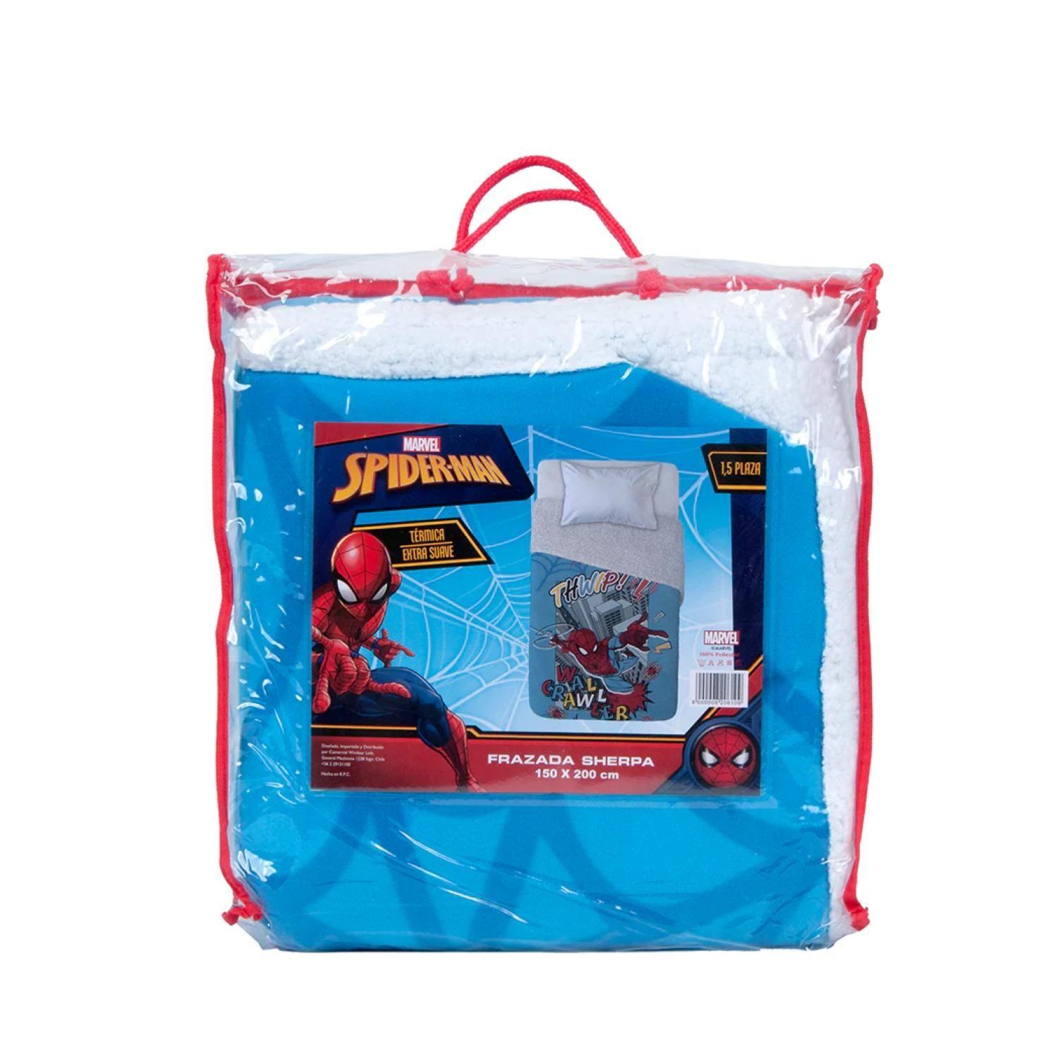 Frazada De Polar 150x200cm Infantil SpiderMan Mashini-0
